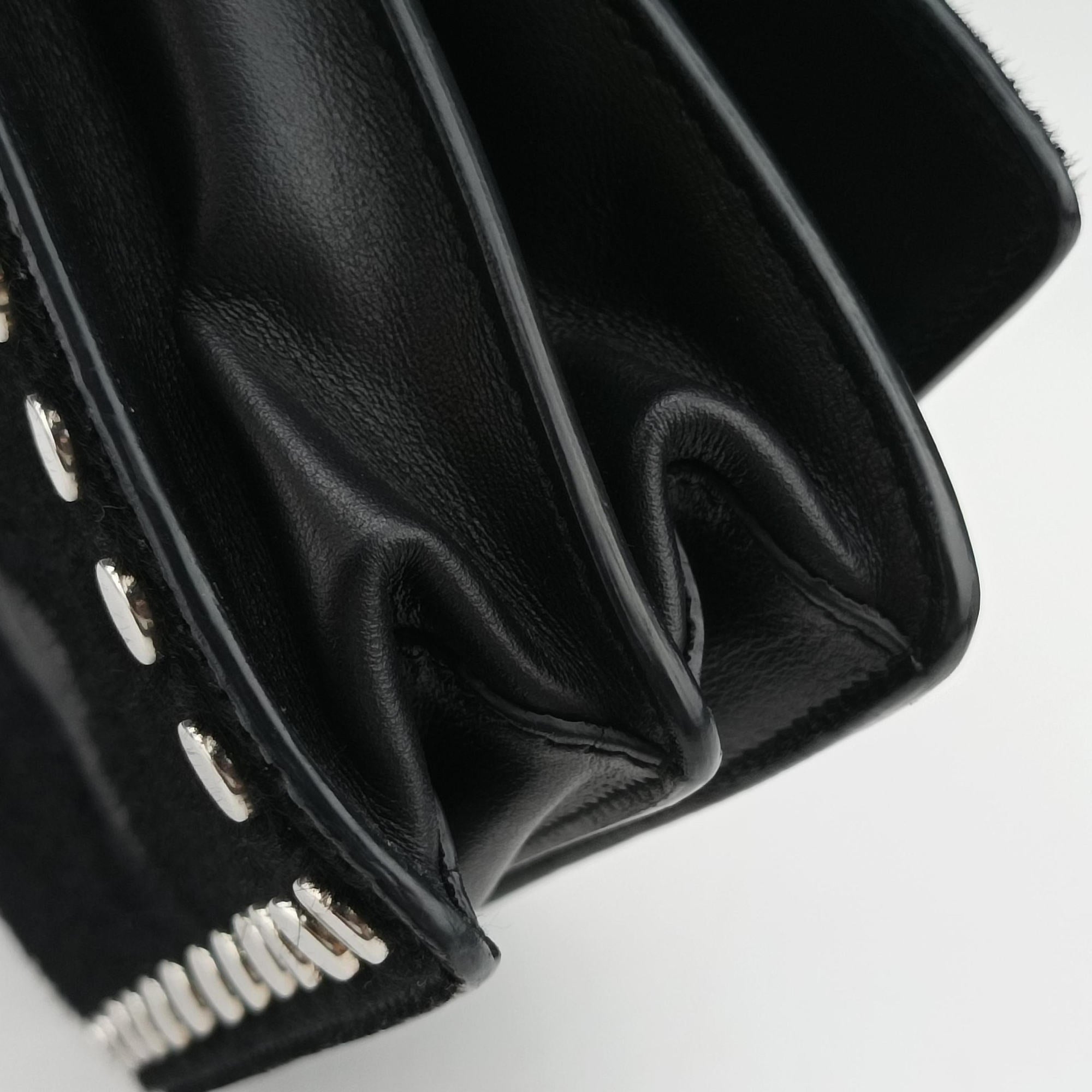 Secondhand Prada Cahier Black Leather×Pony-style calfskin 1BD045 shoulderbag | stylenewstar