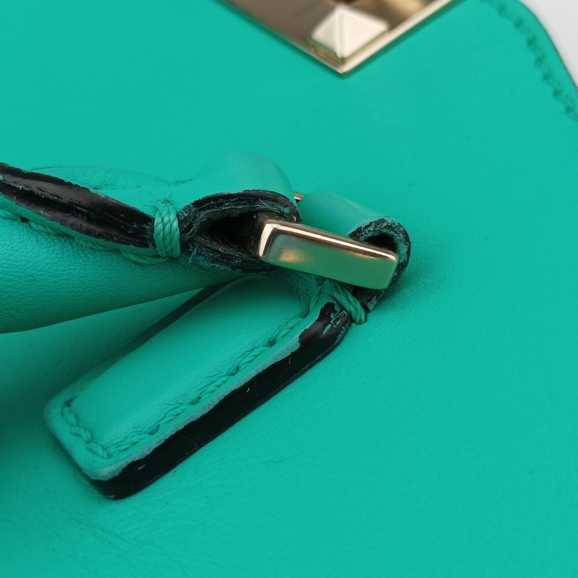 Secondhand Valentino Rockstud Blue leather  shoulderbag | stylenewstar