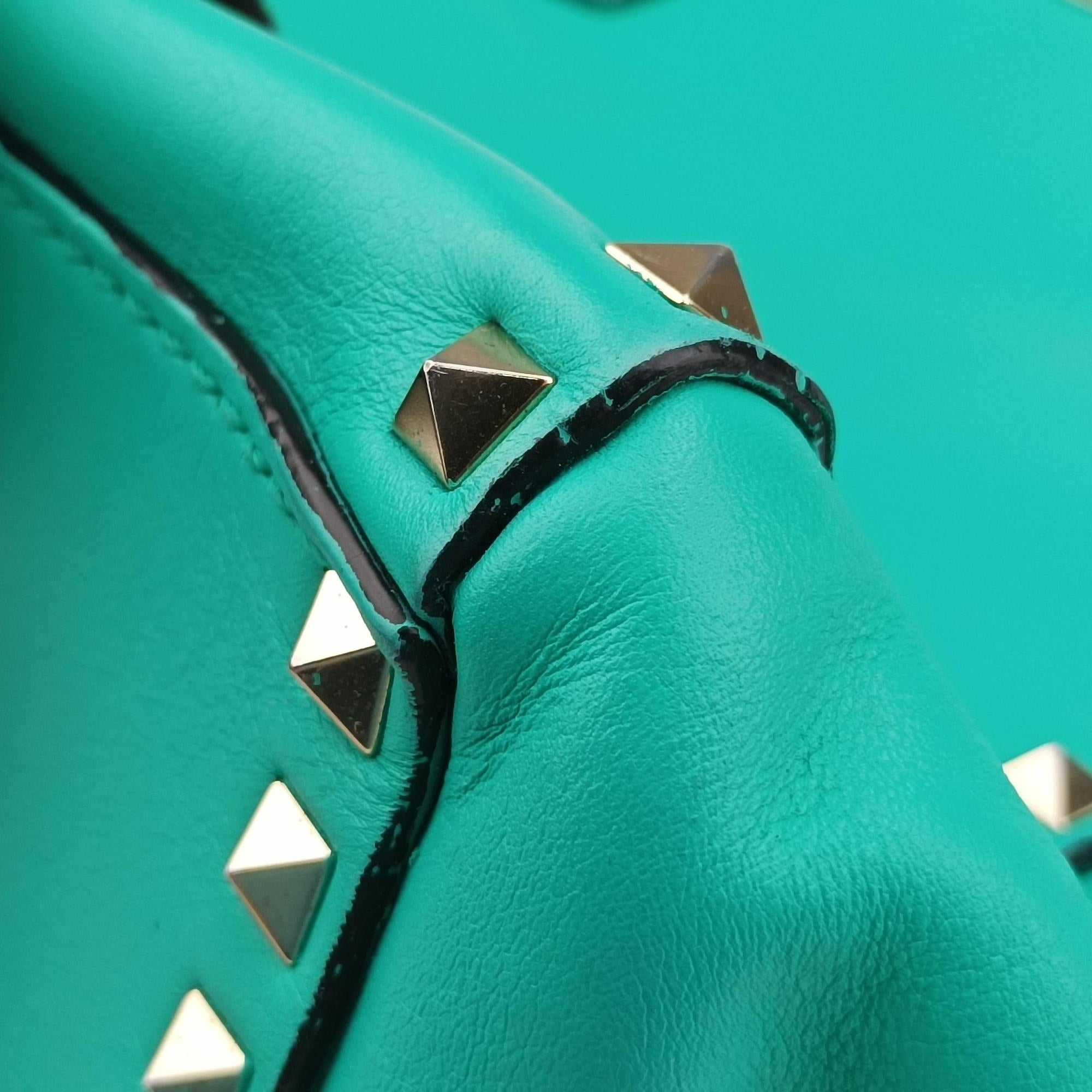 Secondhand Valentino Rockstud Blue leather  shoulderbag | stylenewstar
