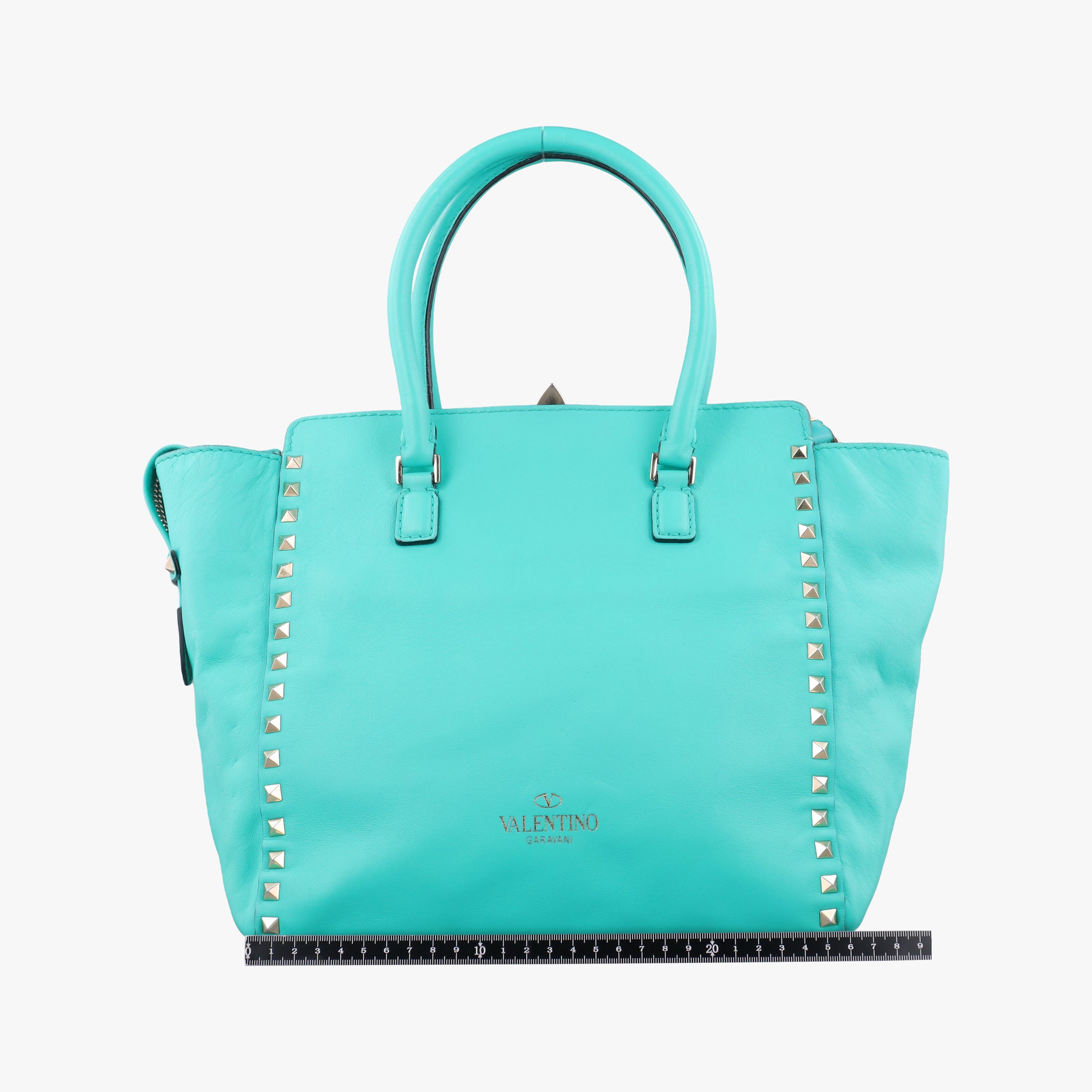 Secondhand Valentino Rockstud Blue leather  shoulderbag | stylenewstar