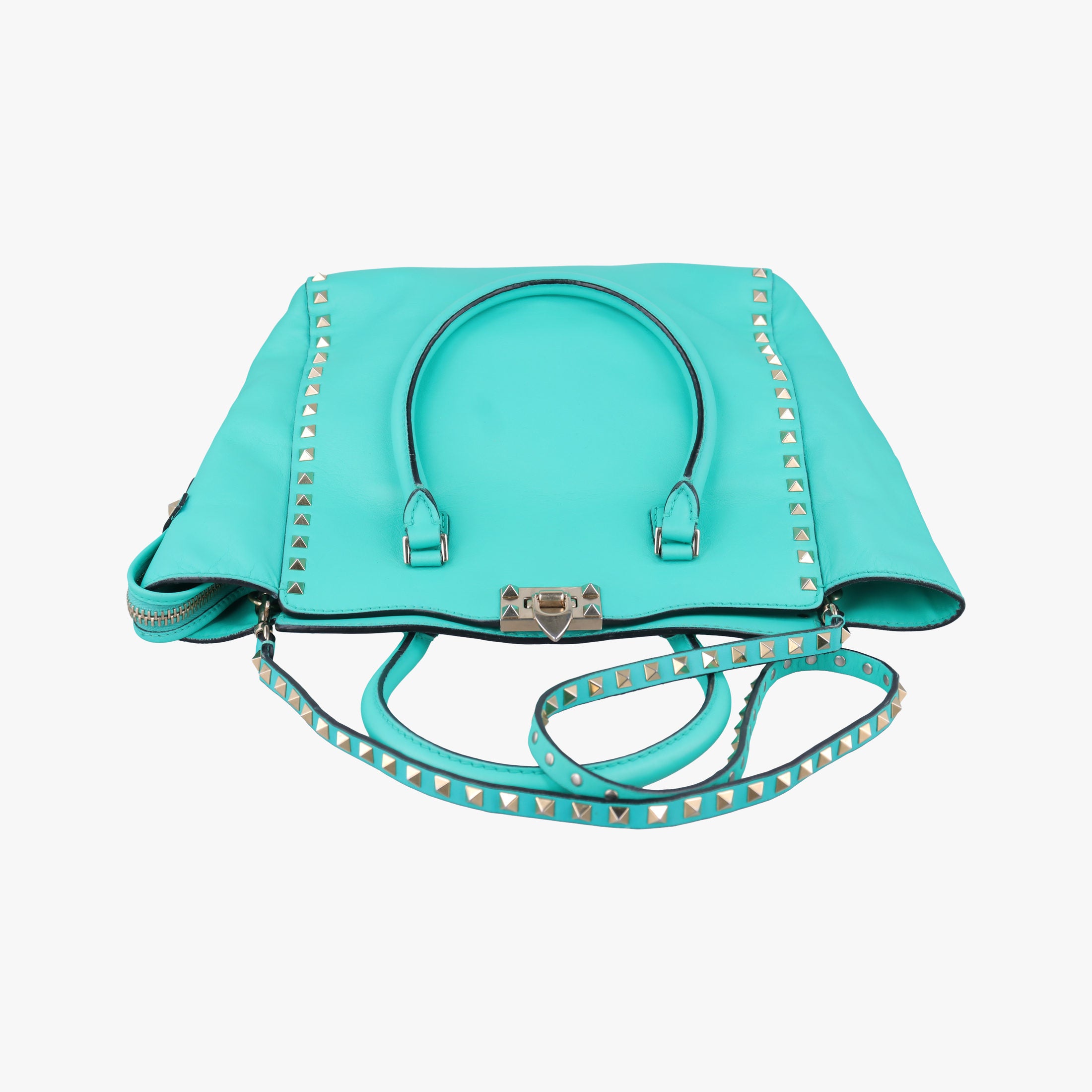 Secondhand Valentino Rockstud Blue leather  shoulderbag | stylenewstar