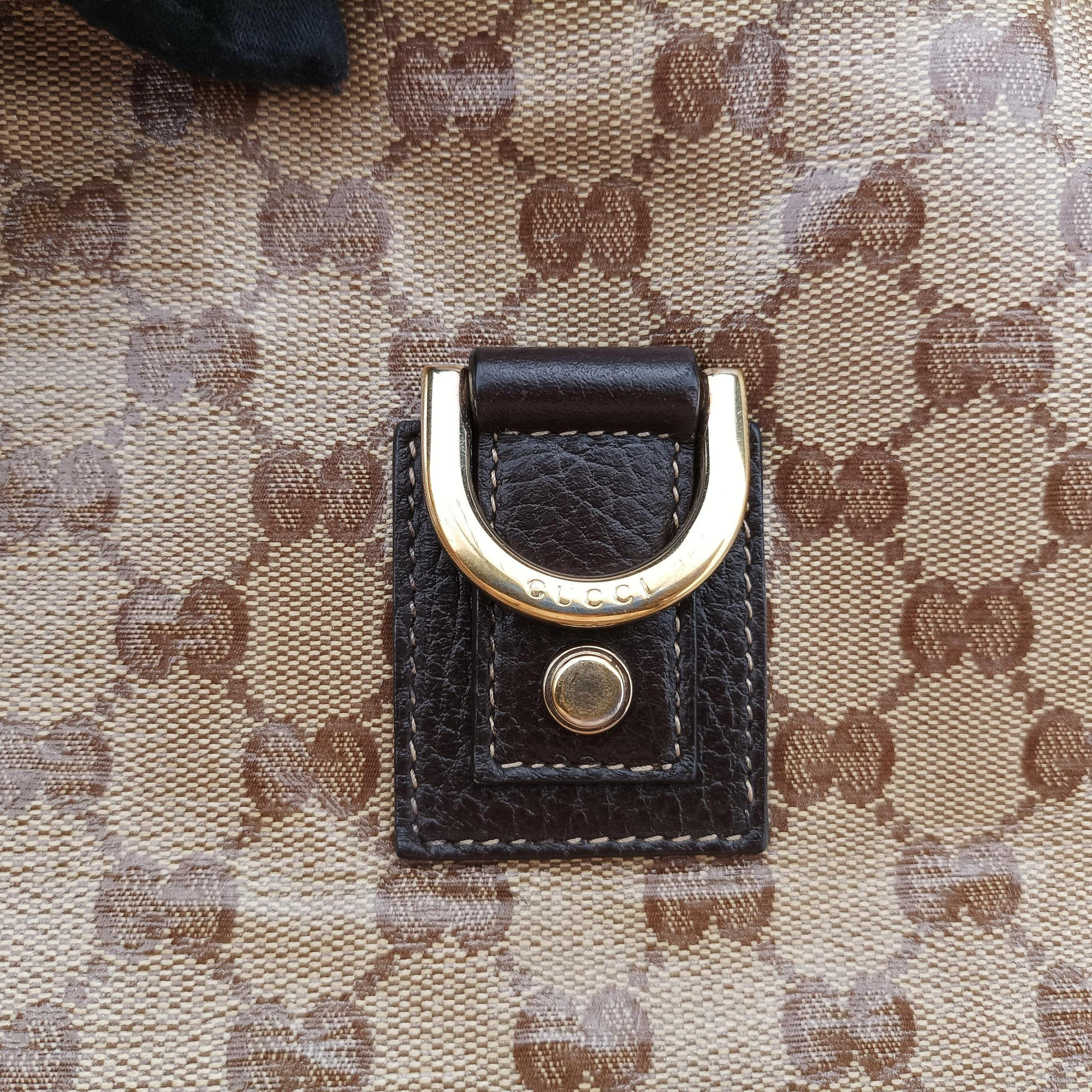 Secondhand Gucci Abbey Brown PVC coated canvas 268642 shoulderbag | stylenewstar