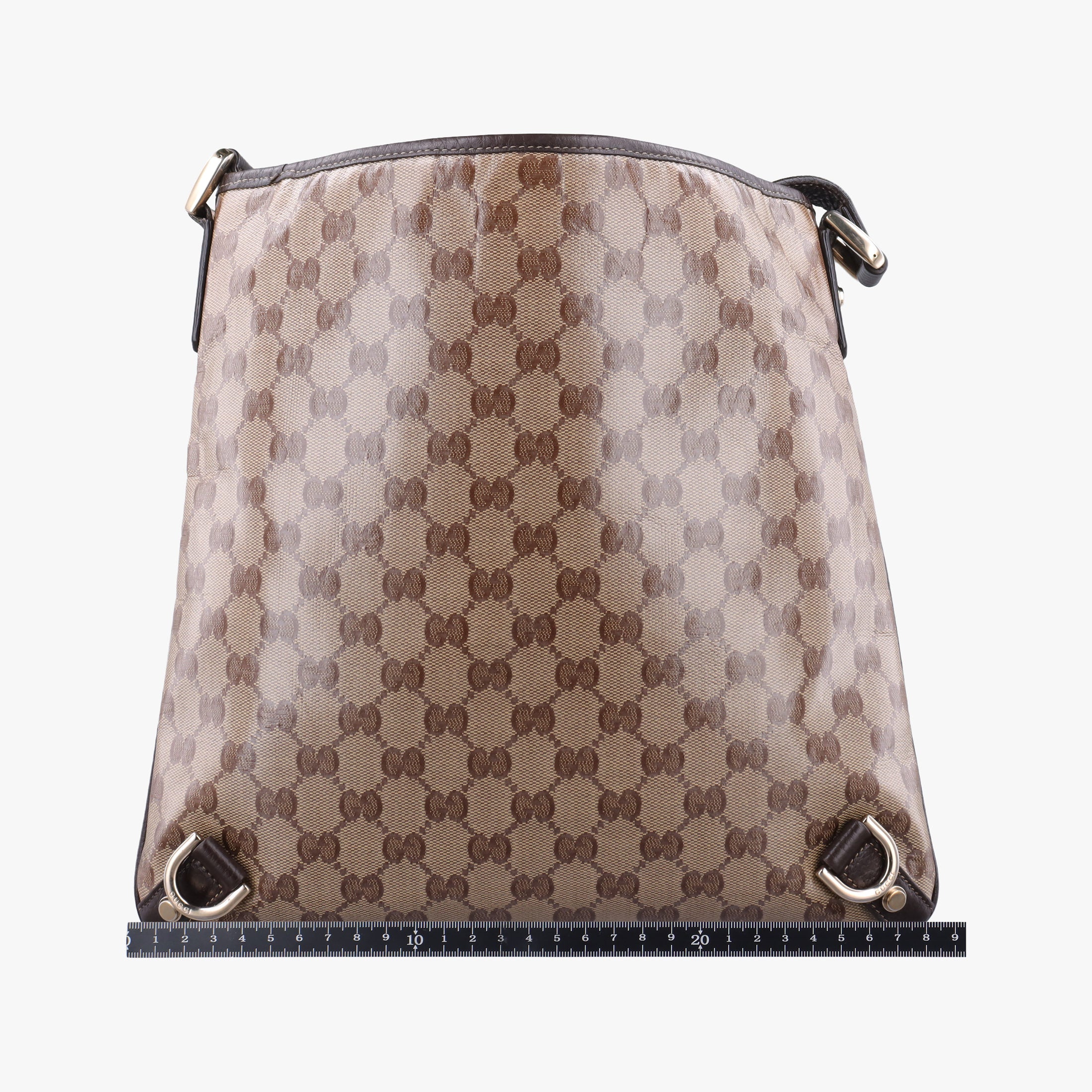 Secondhand Gucci Abbey Brown PVC coated canvas 268642 shoulderbag | stylenewstar