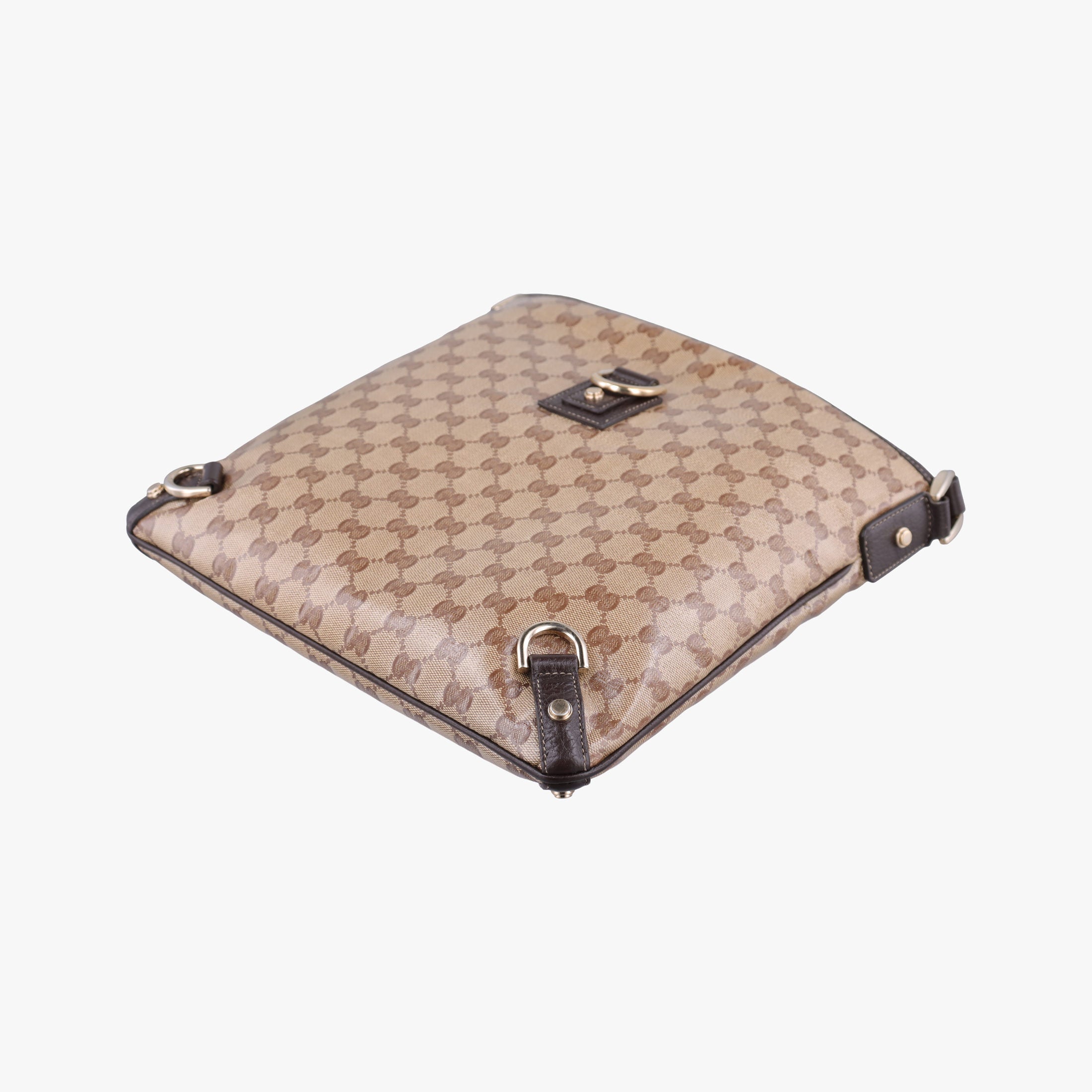 Secondhand Gucci Abbey Brown PVC coated canvas 268642 shoulderbag | stylenewstar