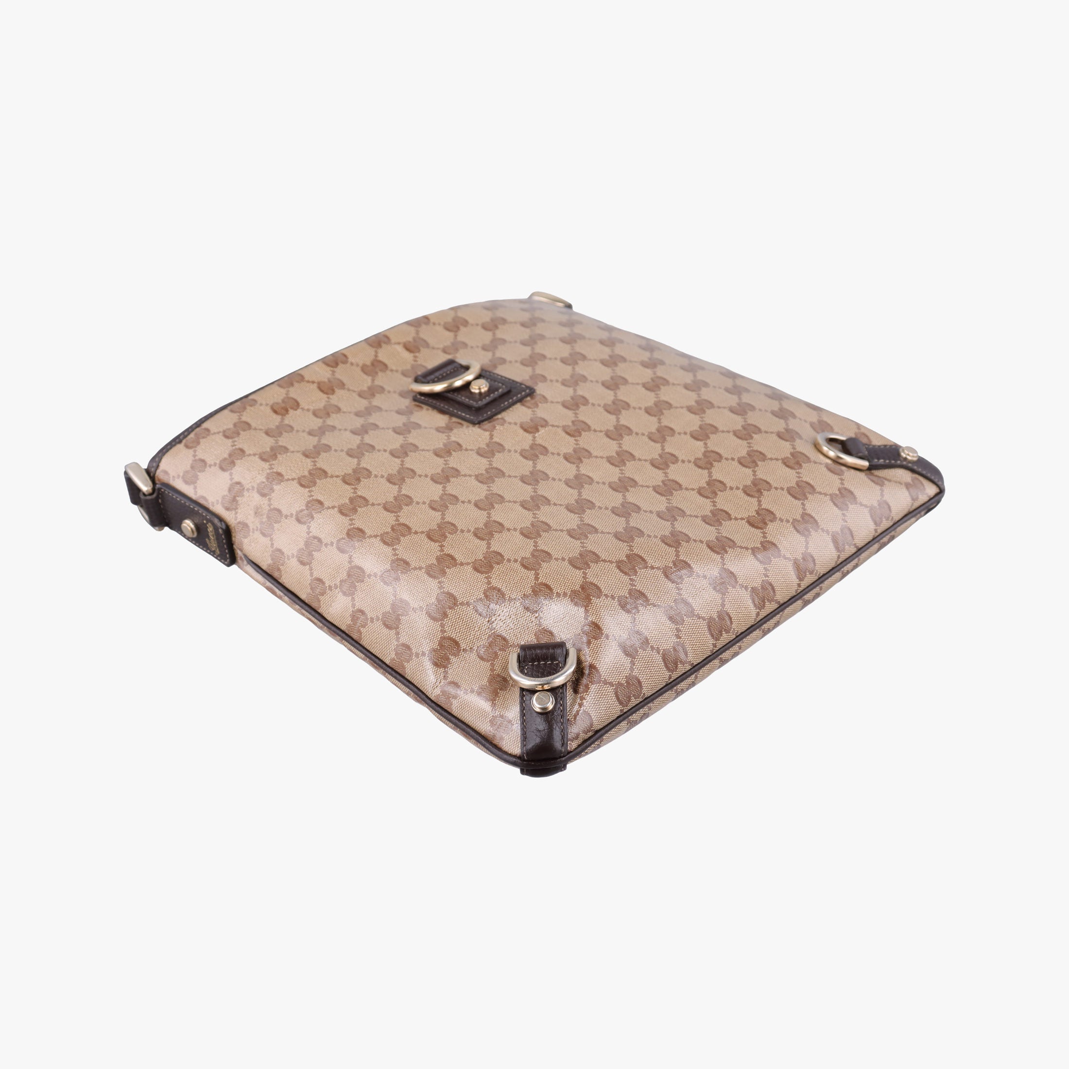 Secondhand Gucci Abbey Brown PVC coated canvas 268642 shoulderbag | stylenewstar
