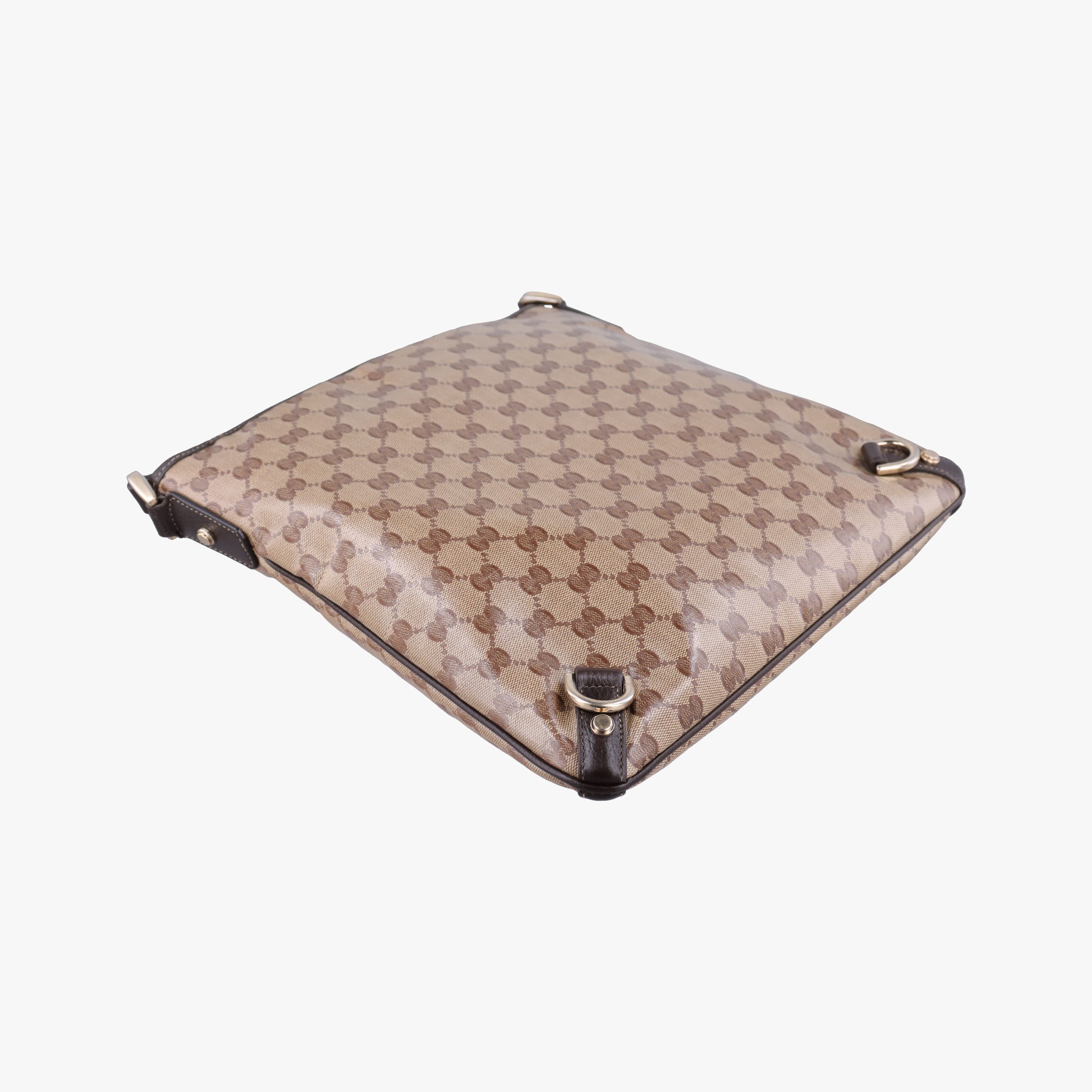 Secondhand Gucci Abbey Brown PVC coated canvas 268642 shoulderbag | stylenewstar