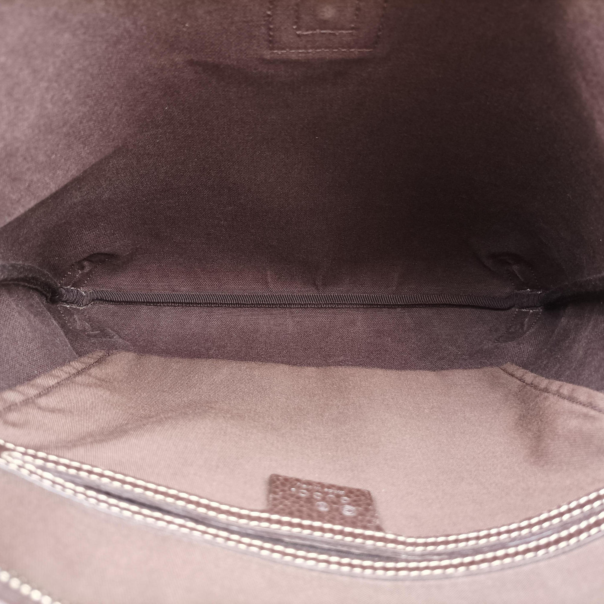 Secondhand Gucci Abbey Brown PVC coated canvas 268642 shoulderbag | stylenewstar