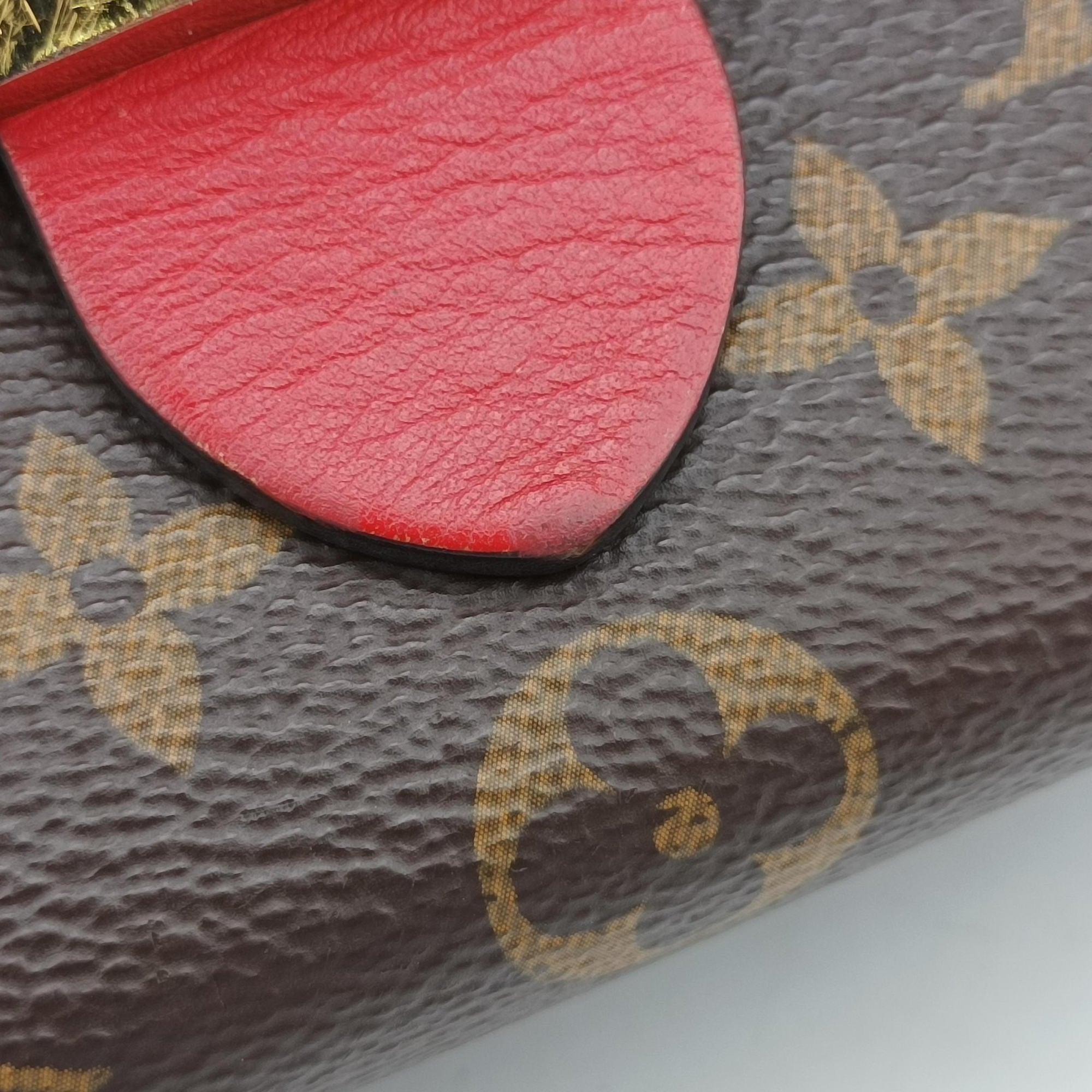 Secondhand Louis Vuitton Locky BB Monogram/Brown×Coqulicot Monogram canvas×calf leather M44322 shoulderbag | stylenewstar