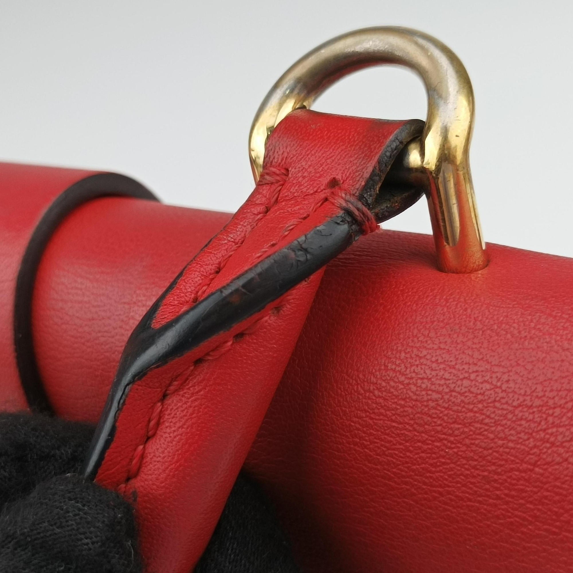 Secondhand Louis Vuitton Locky BB Monogram/Brown×Coqulicot Monogram canvas×calf leather M44322 shoulderbag | stylenewstar