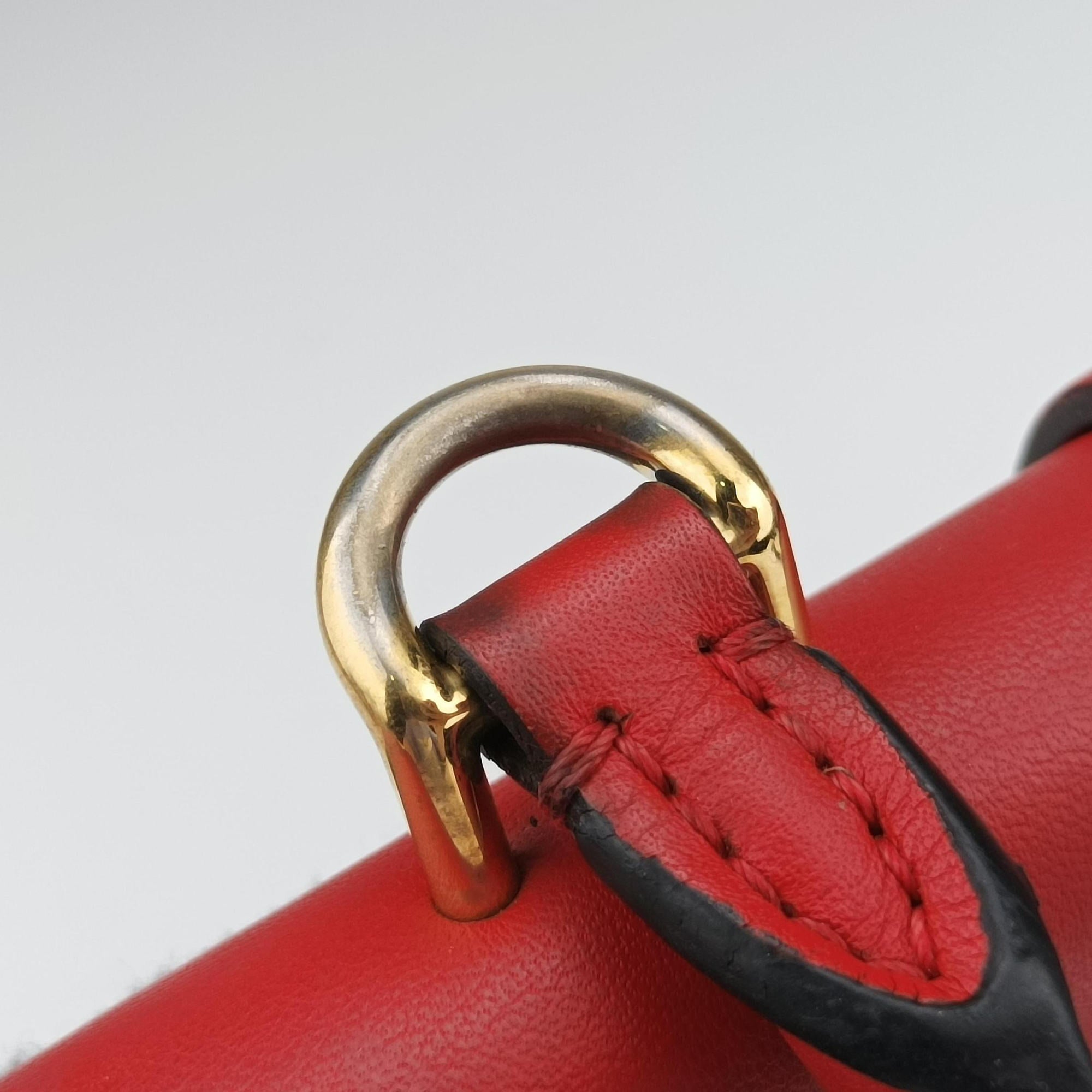 Secondhand Louis Vuitton Locky BB Monogram/Brown×Coqulicot Monogram canvas×calf leather M44322 shoulderbag | stylenewstar