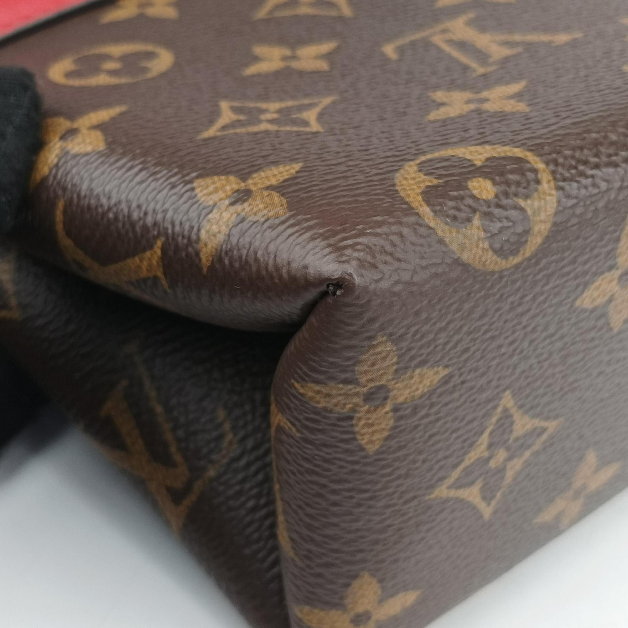 Secondhand Louis Vuitton Locky BB Monogram/Brown×Coqulicot Monogram canvas×calf leather M44322 shoulderbag | stylenewstar