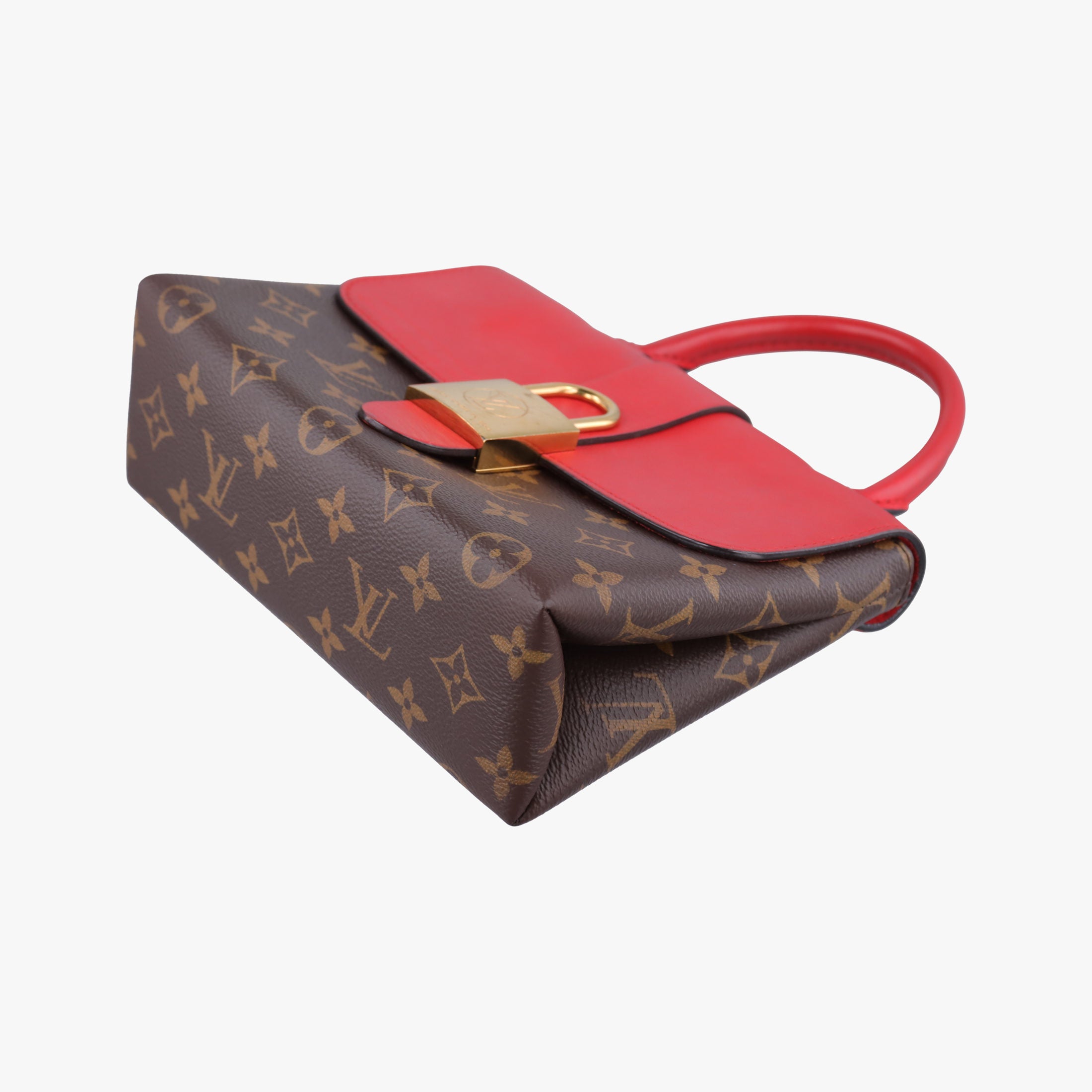 Secondhand Louis Vuitton Locky BB Monogram/Brown×Coqulicot Monogram canvas×calf leather M44322 shoulderbag | stylenewstar