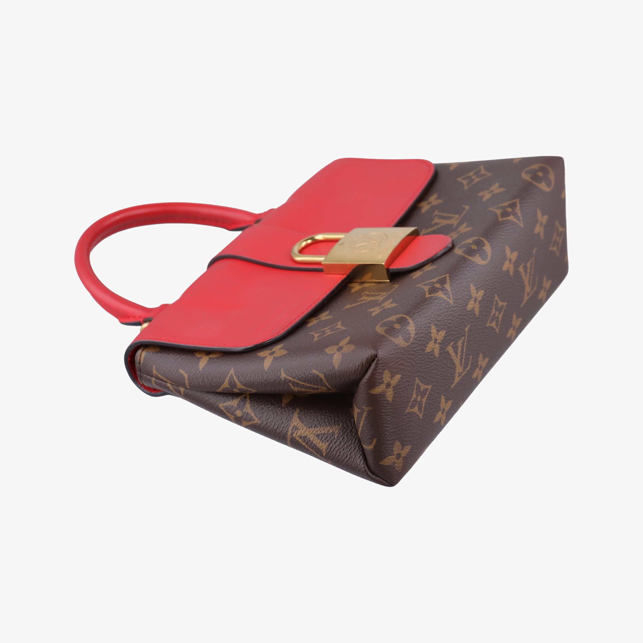 Secondhand Louis Vuitton Locky BB Monogram/Brown×Coqulicot Monogram canvas×calf leather M44322 shoulderbag | stylenewstar