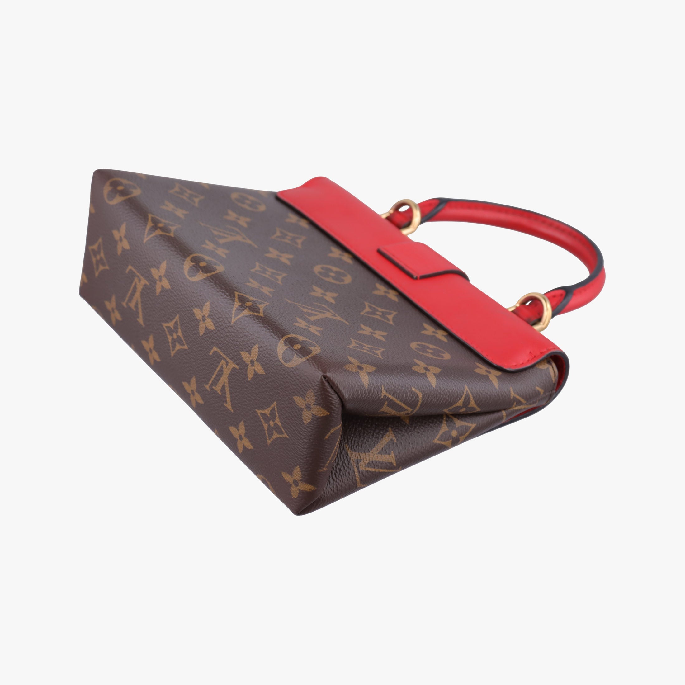 Secondhand Louis Vuitton Locky BB Monogram/Brown×Coqulicot Monogram canvas×calf leather M44322 shoulderbag | stylenewstar