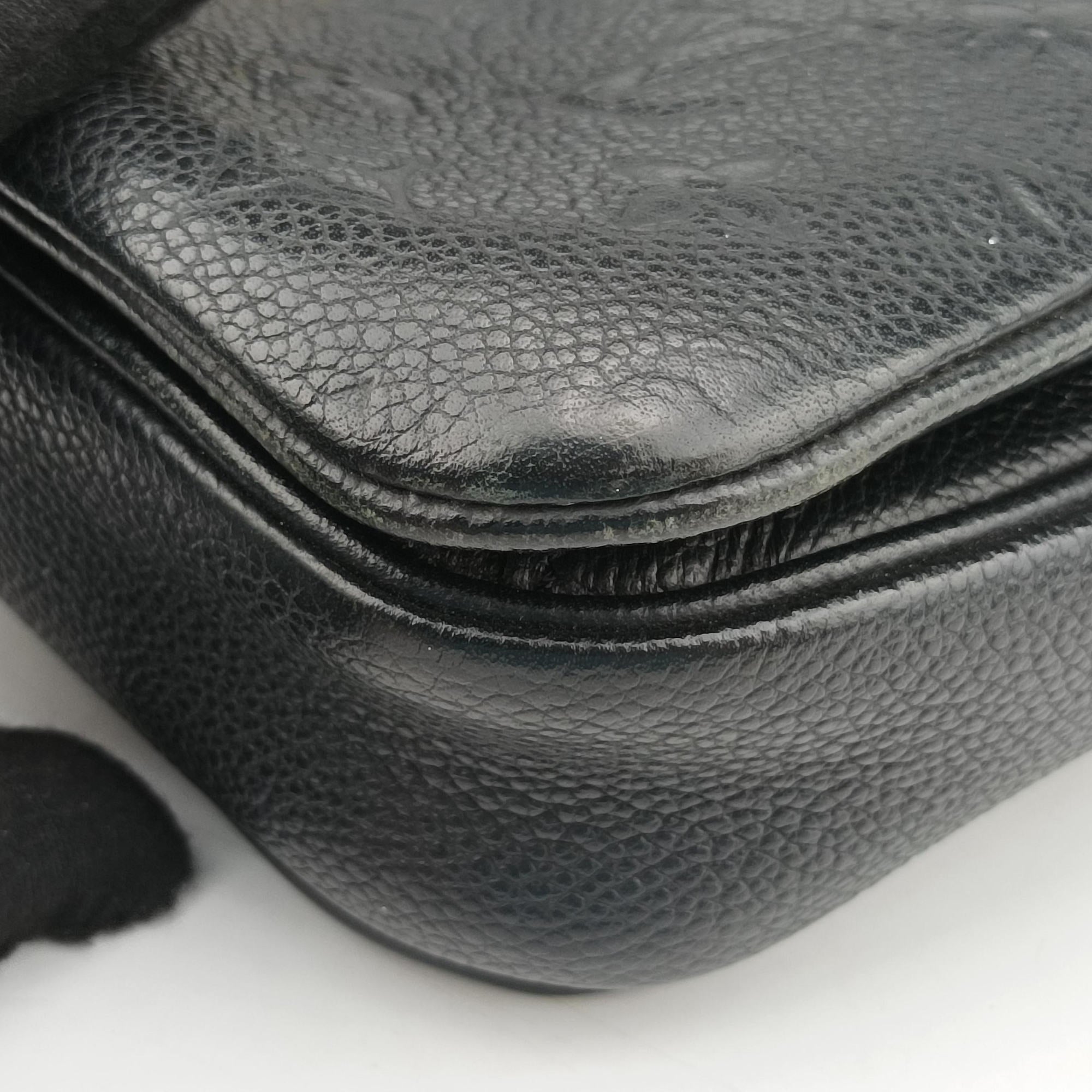 Pre-owned Louis Vuitton Pochette Metis MM Black Monogram Empreinte M41487 shoulderbag | stylenewstar