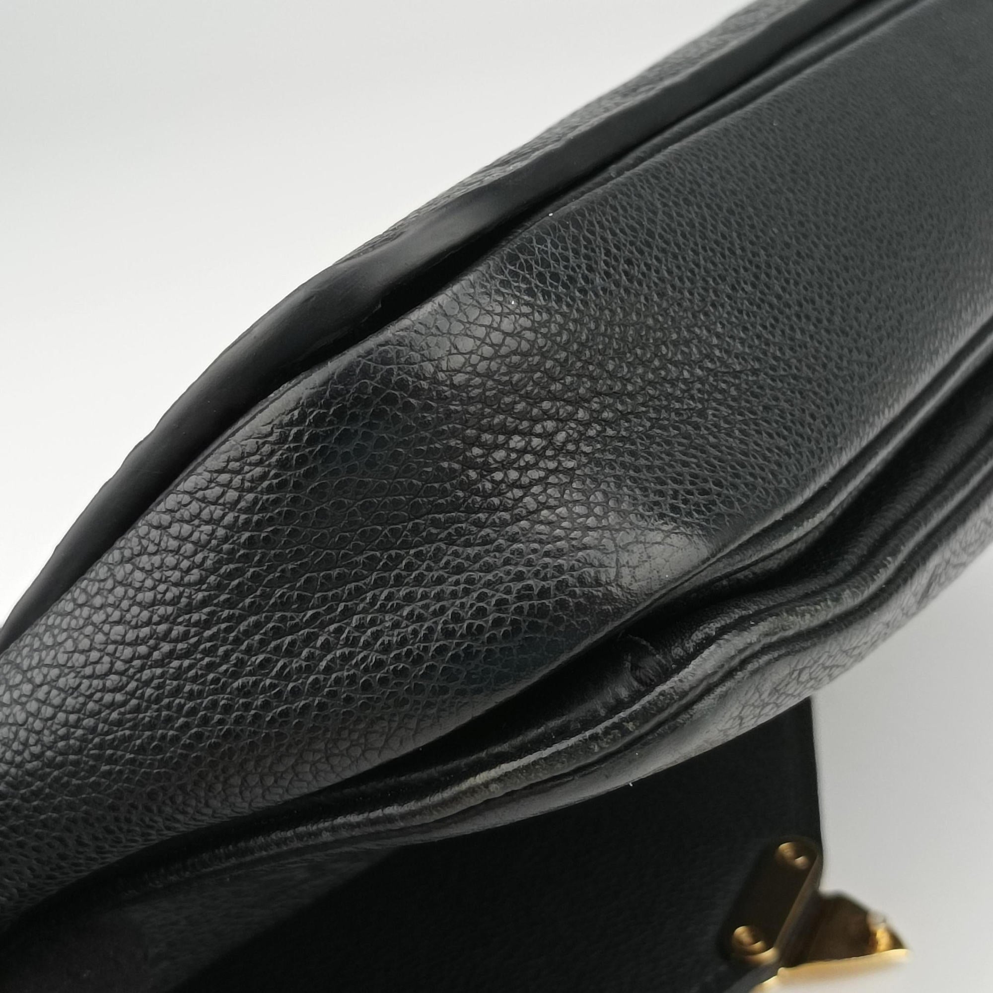 Pre-owned Louis Vuitton Pochette Metis MM Black Monogram Empreinte M41487 shoulderbag | stylenewstar