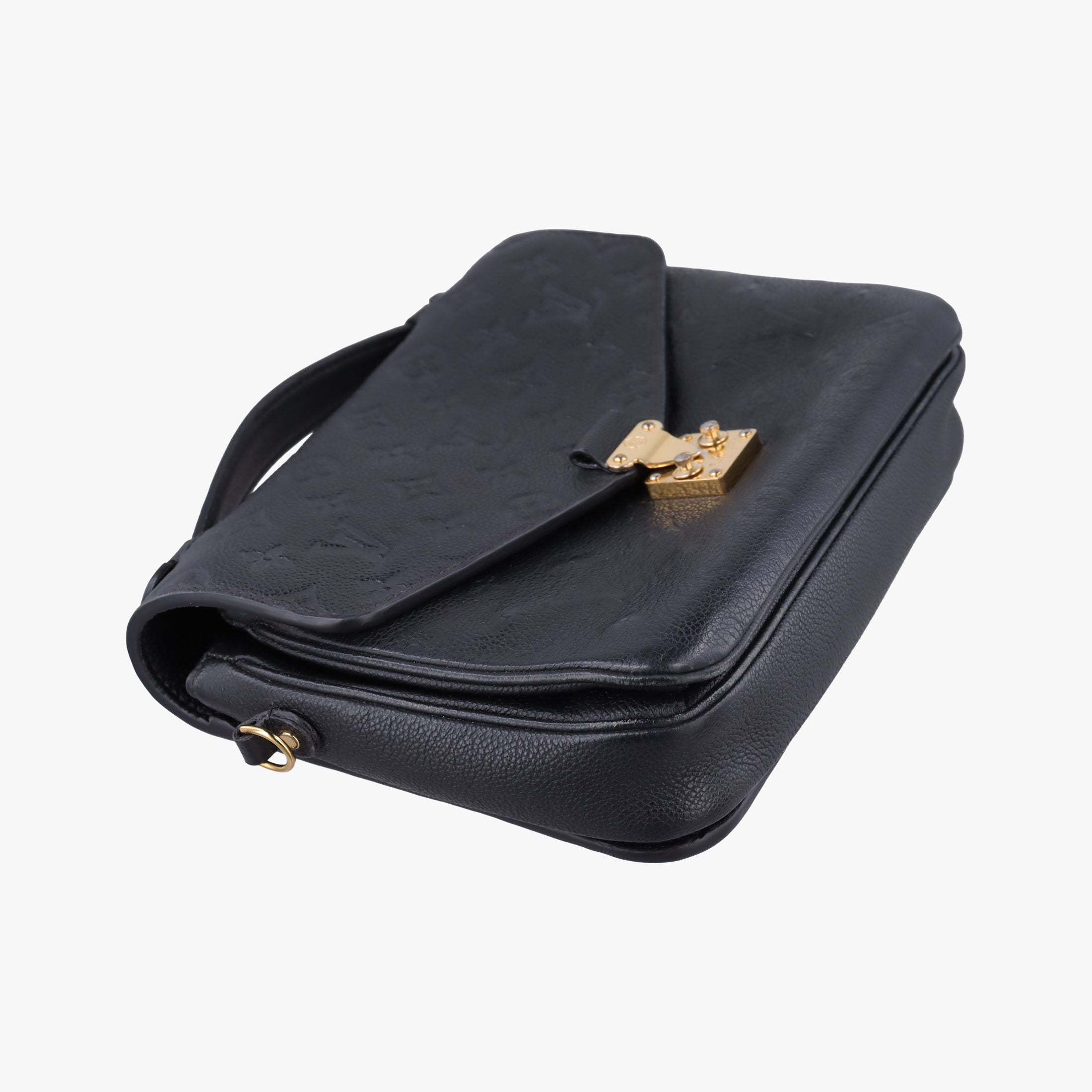 Pre-owned Louis Vuitton Pochette Metis MM Black Monogram Empreinte M41487 shoulderbag | stylenewstar