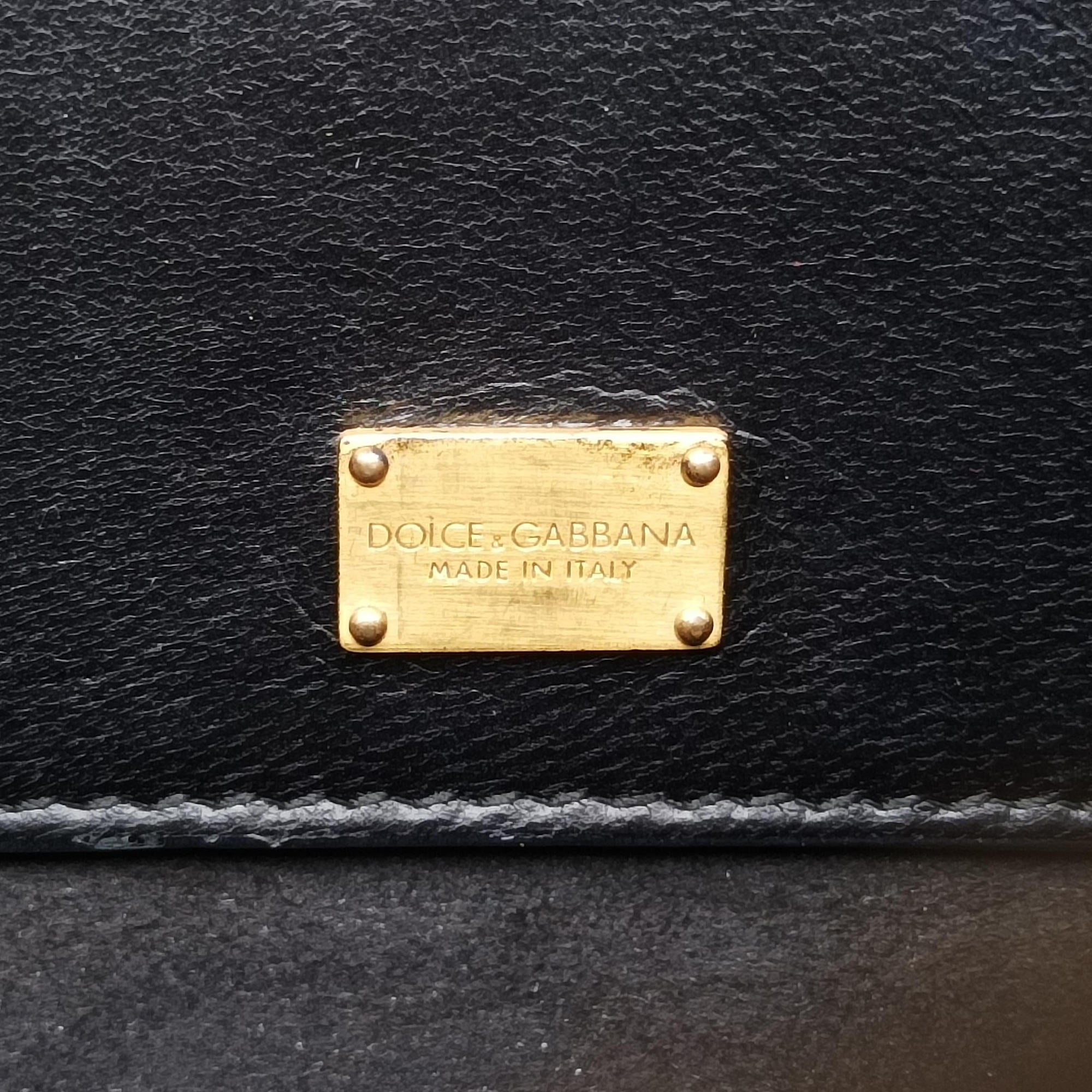 Vintage Dolce & Gabbana Rosalia Top Handle Black Leather×Suede×Python  shoulderbag | stylenewstar