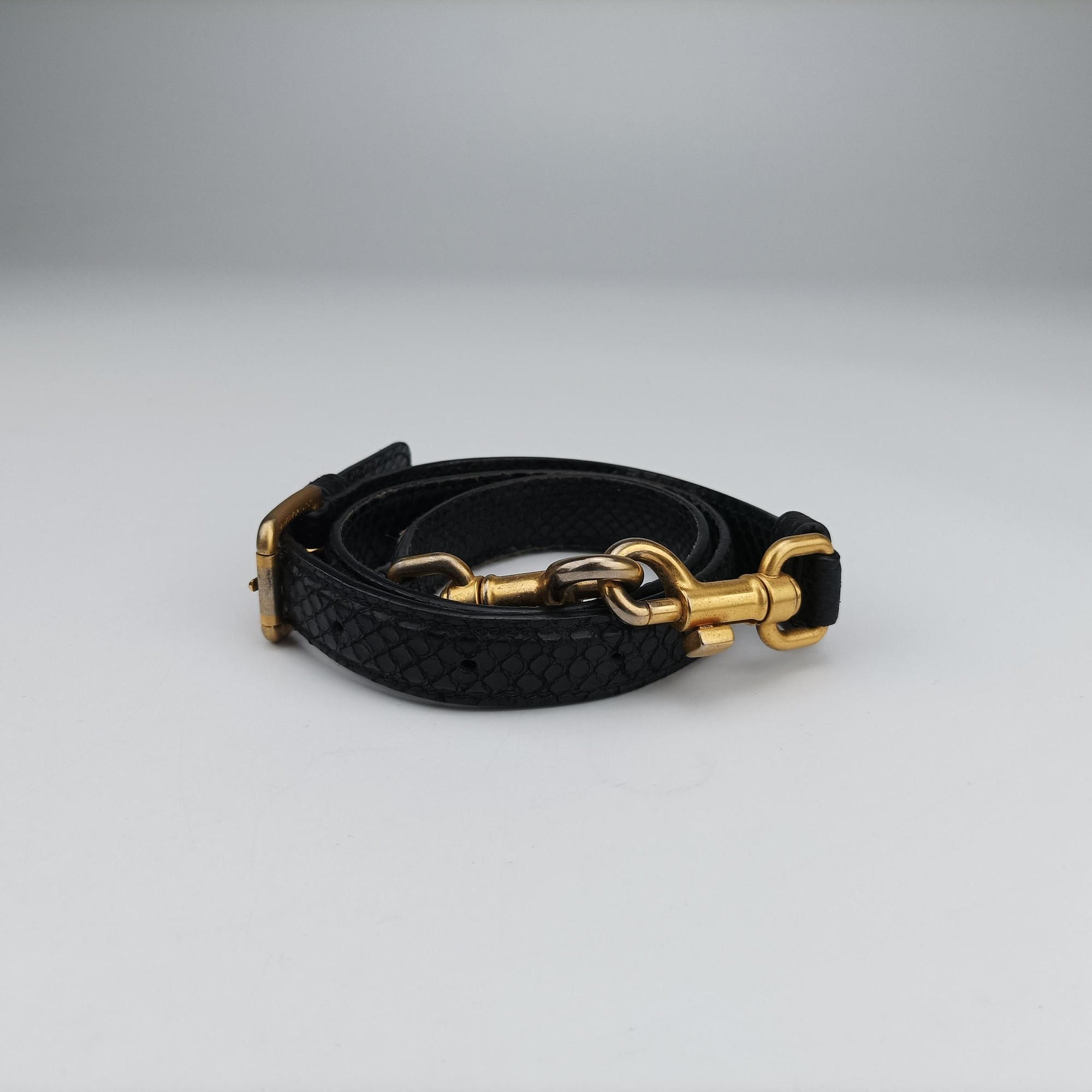 Vintage Dolce & Gabbana Rosalia Top Handle Black Leather×Suede×Python  shoulderbag | stylenewstar