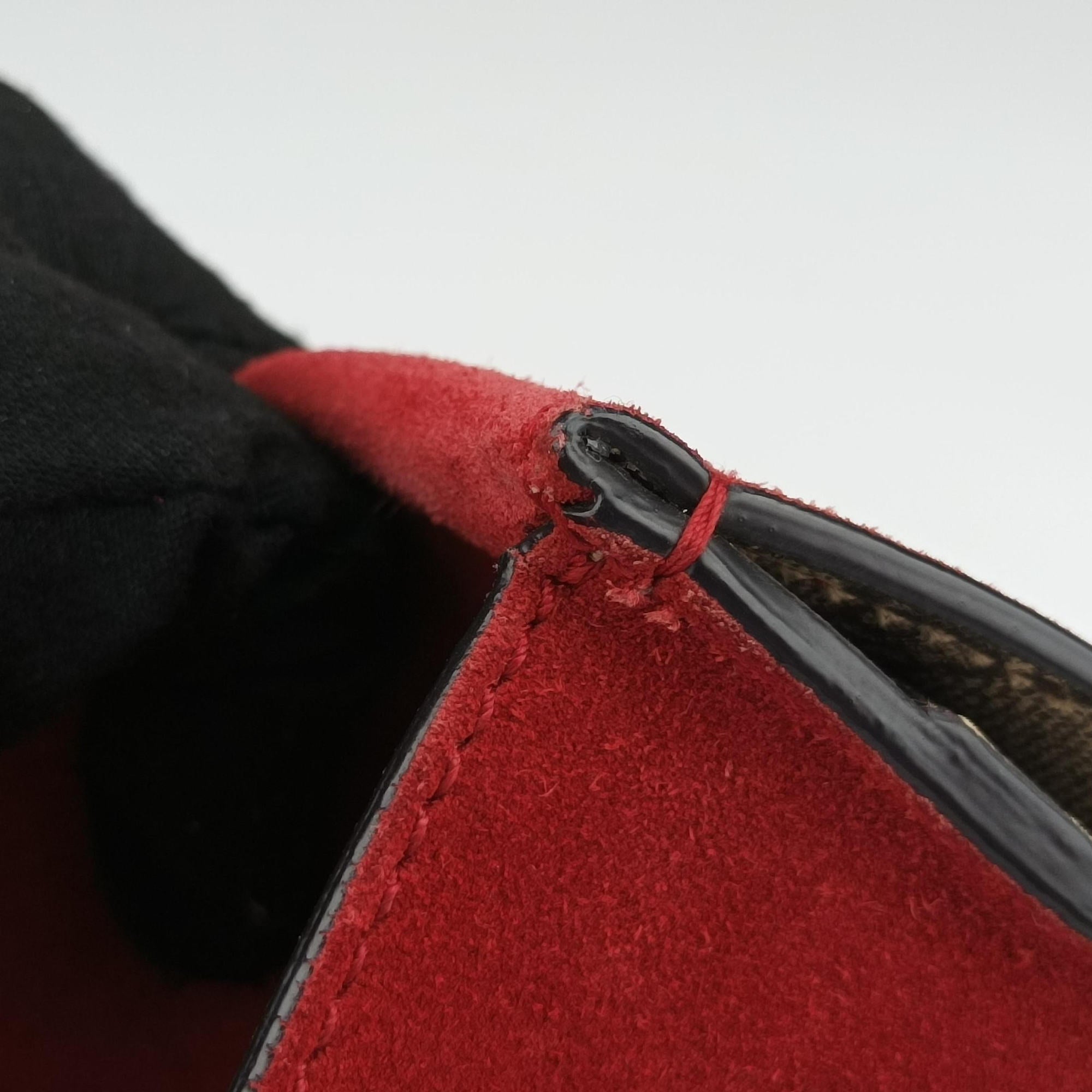 Pre-owned Gucci Dionysus beige×red PVC coated canvas × suede 421970 shoulderbag | stylenewstar