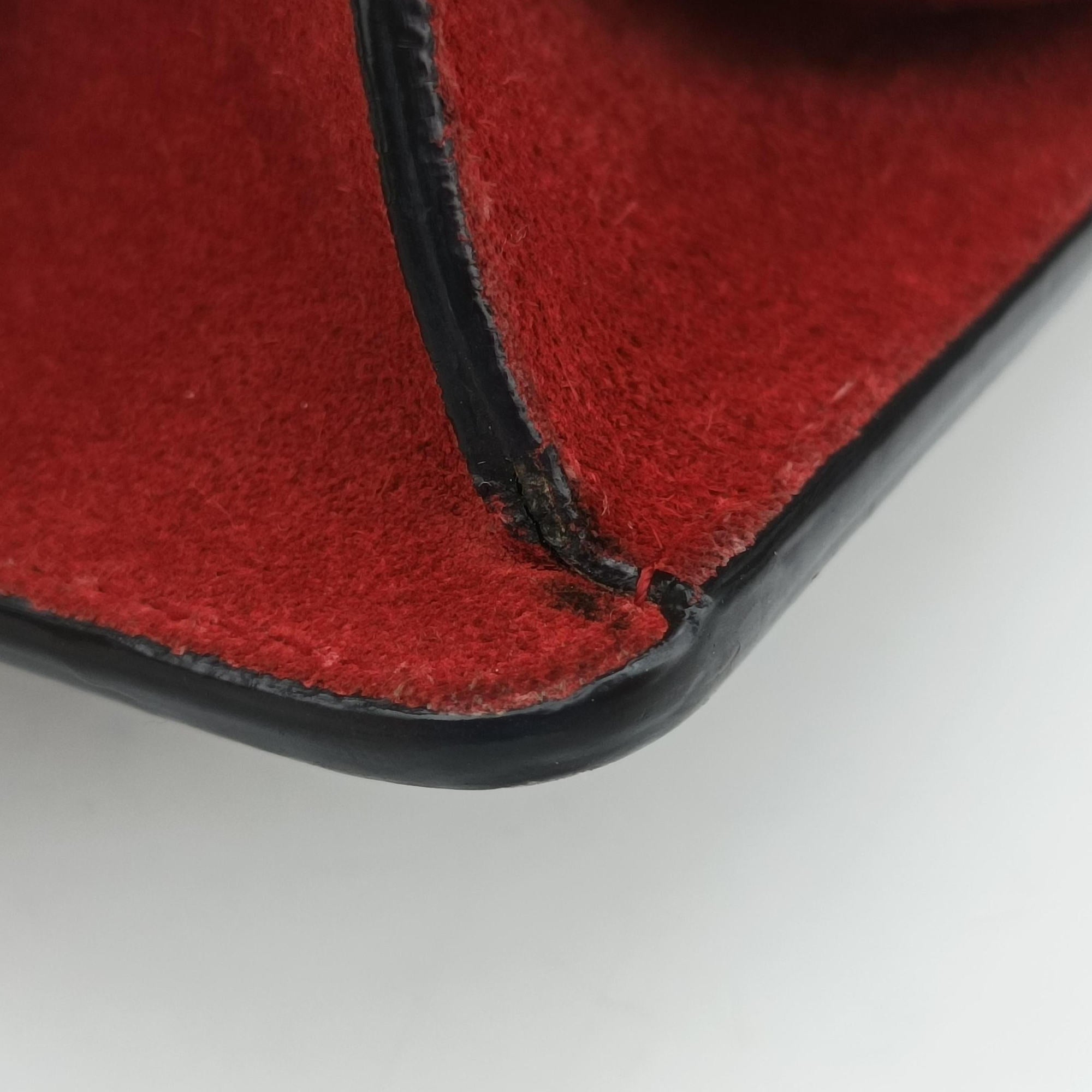 Pre-owned Gucci Dionysus beige×red PVC coated canvas × suede 421970 shoulderbag | stylenewstar