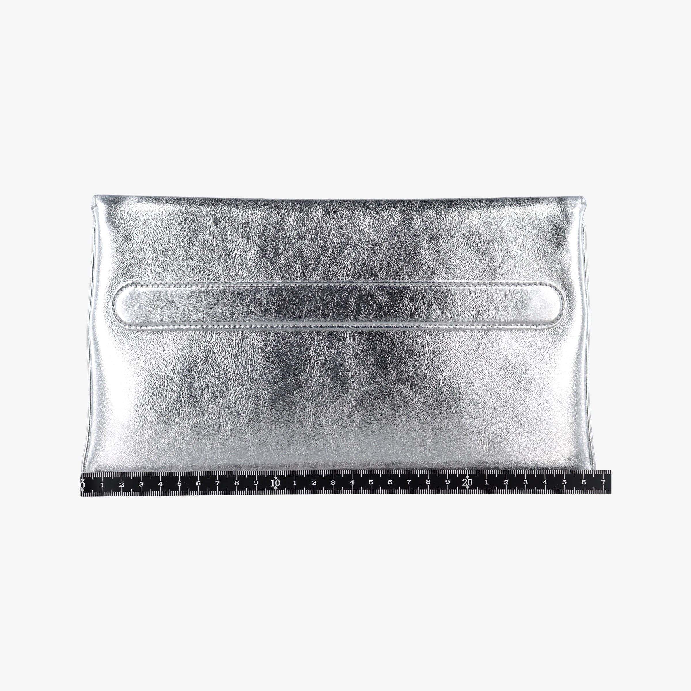 Secondhand Christian Dior Dior double Medium Silver Leather  shoulderbag | stylenewstar