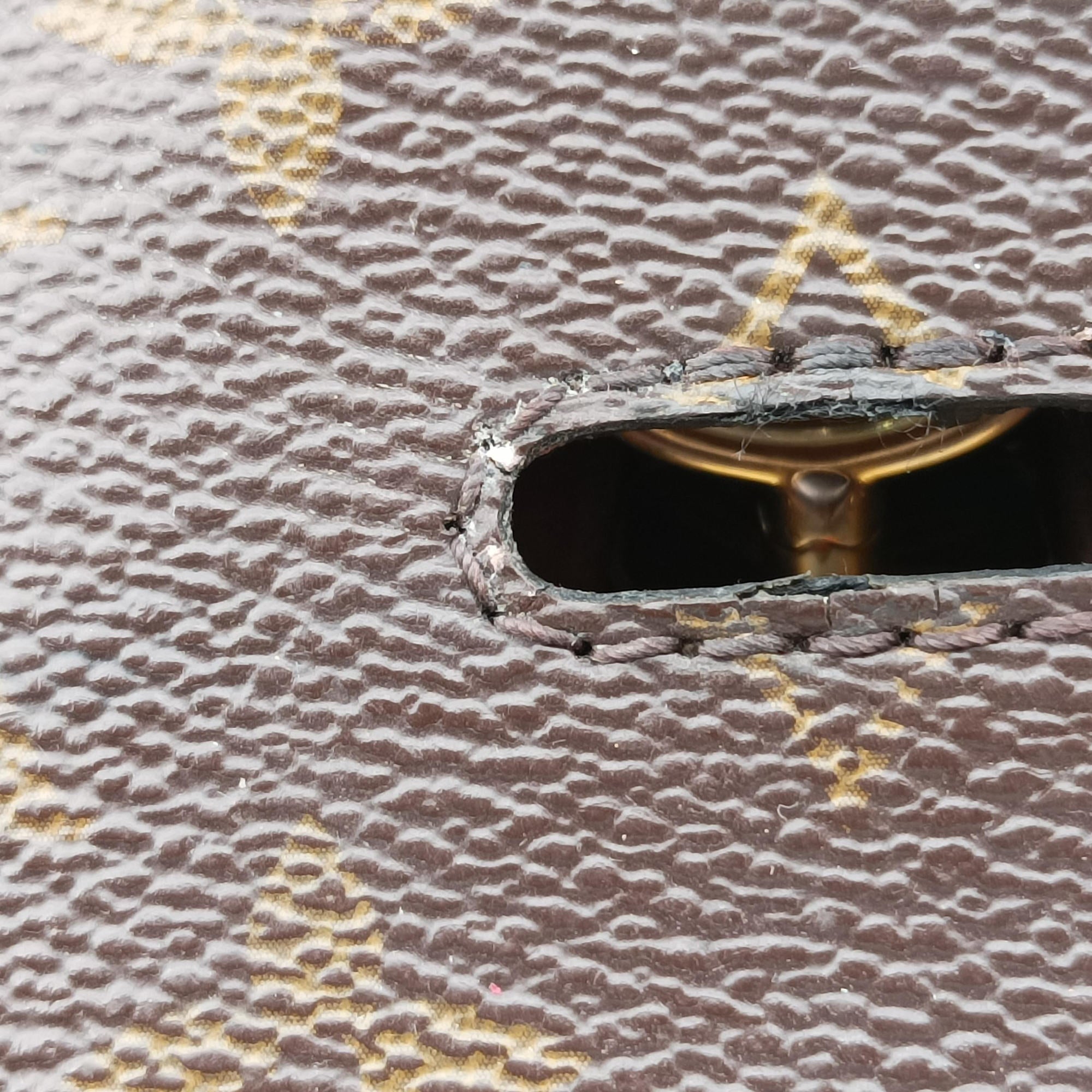 Pre-owned Louis Vuitton Mille feuille Brown×multi Monogram canvas×calf leather M44255 handbag | stylenewstar
