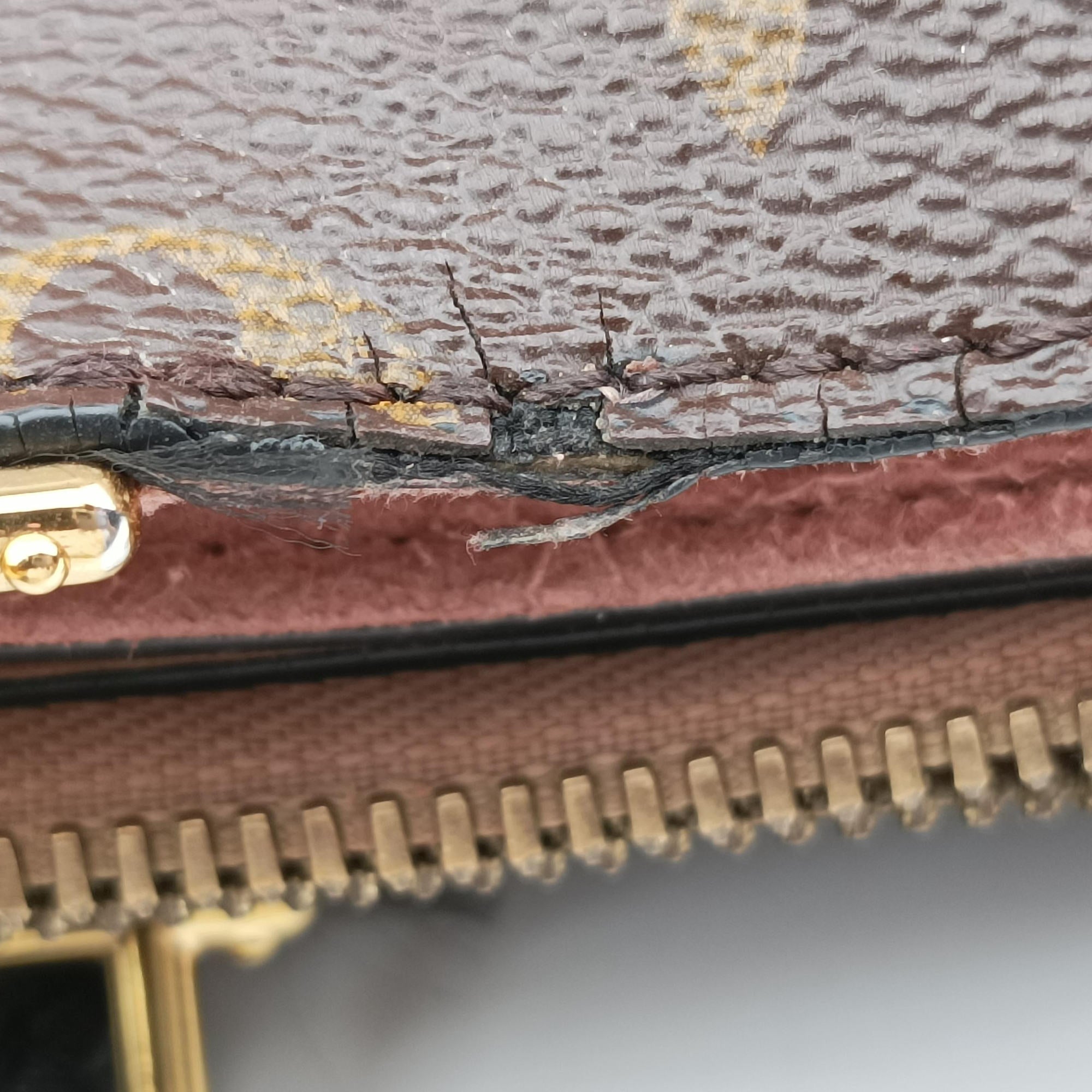 Pre-owned Louis Vuitton Mille feuille Brown×multi Monogram canvas×calf leather M44255 handbag | stylenewstar