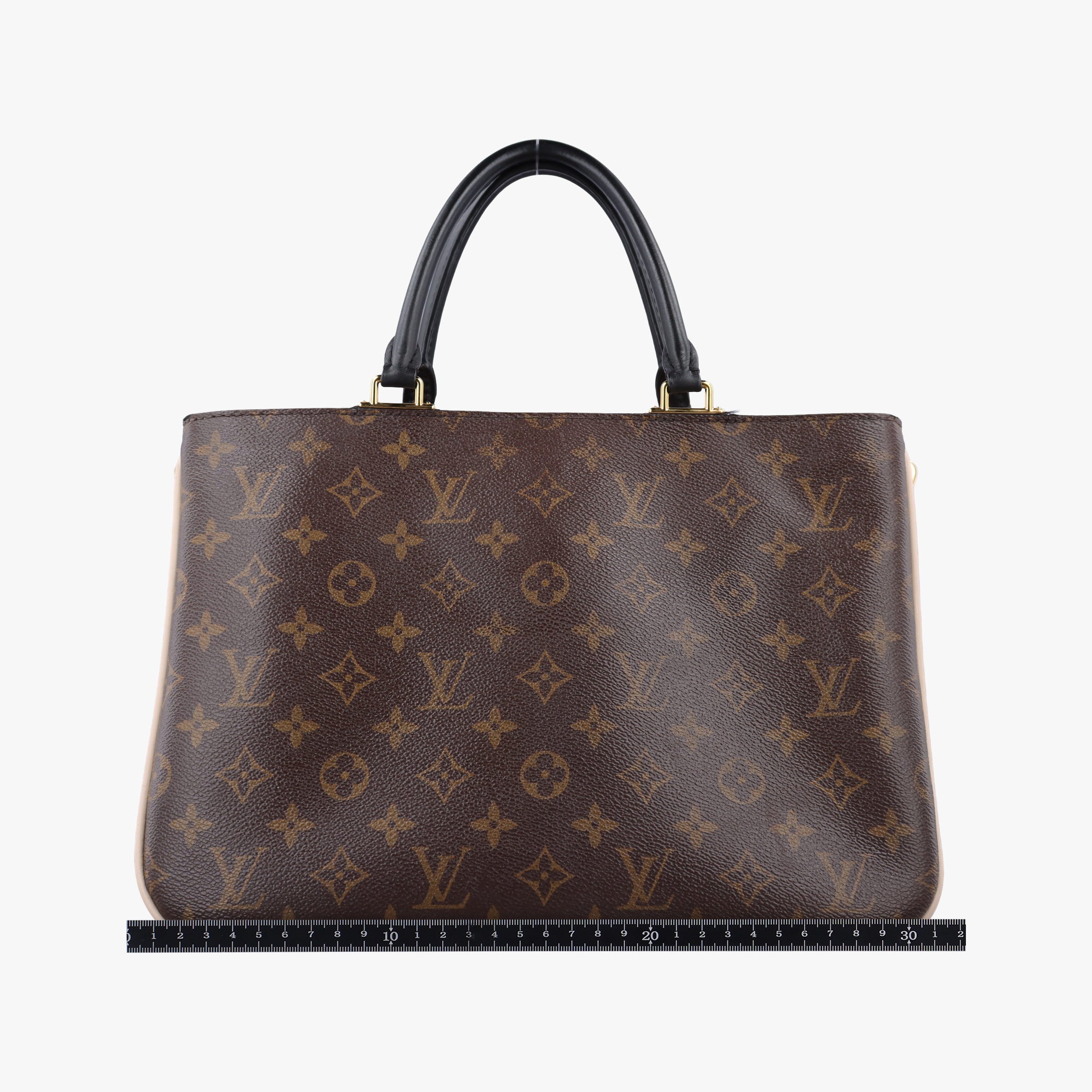 Pre-owned Louis Vuitton Mille feuille Brown×multi Monogram canvas×calf leather M44255 handbag | stylenewstar