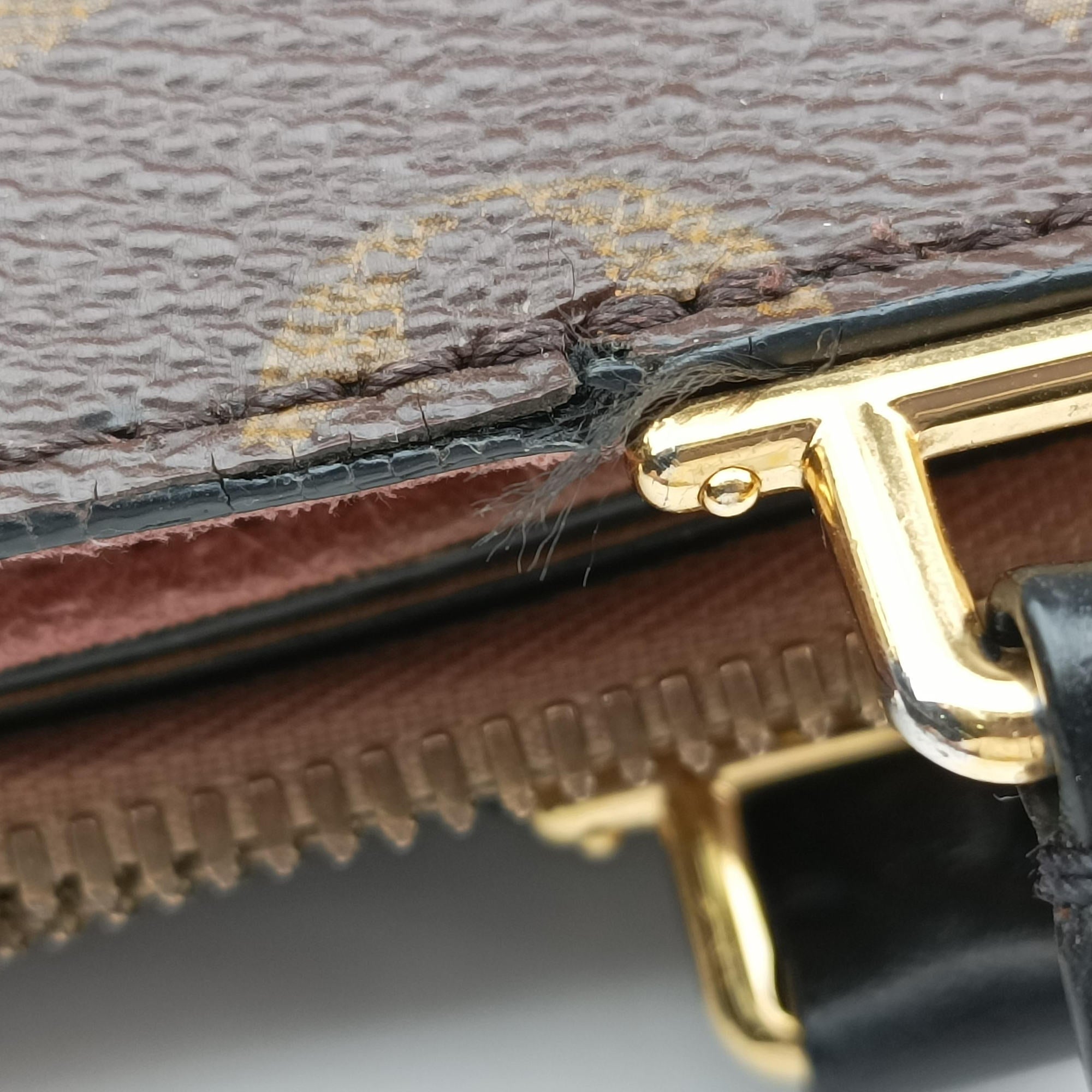 Pre-owned Louis Vuitton Mille feuille Brown×multi Monogram canvas×calf leather M44255 handbag | stylenewstar