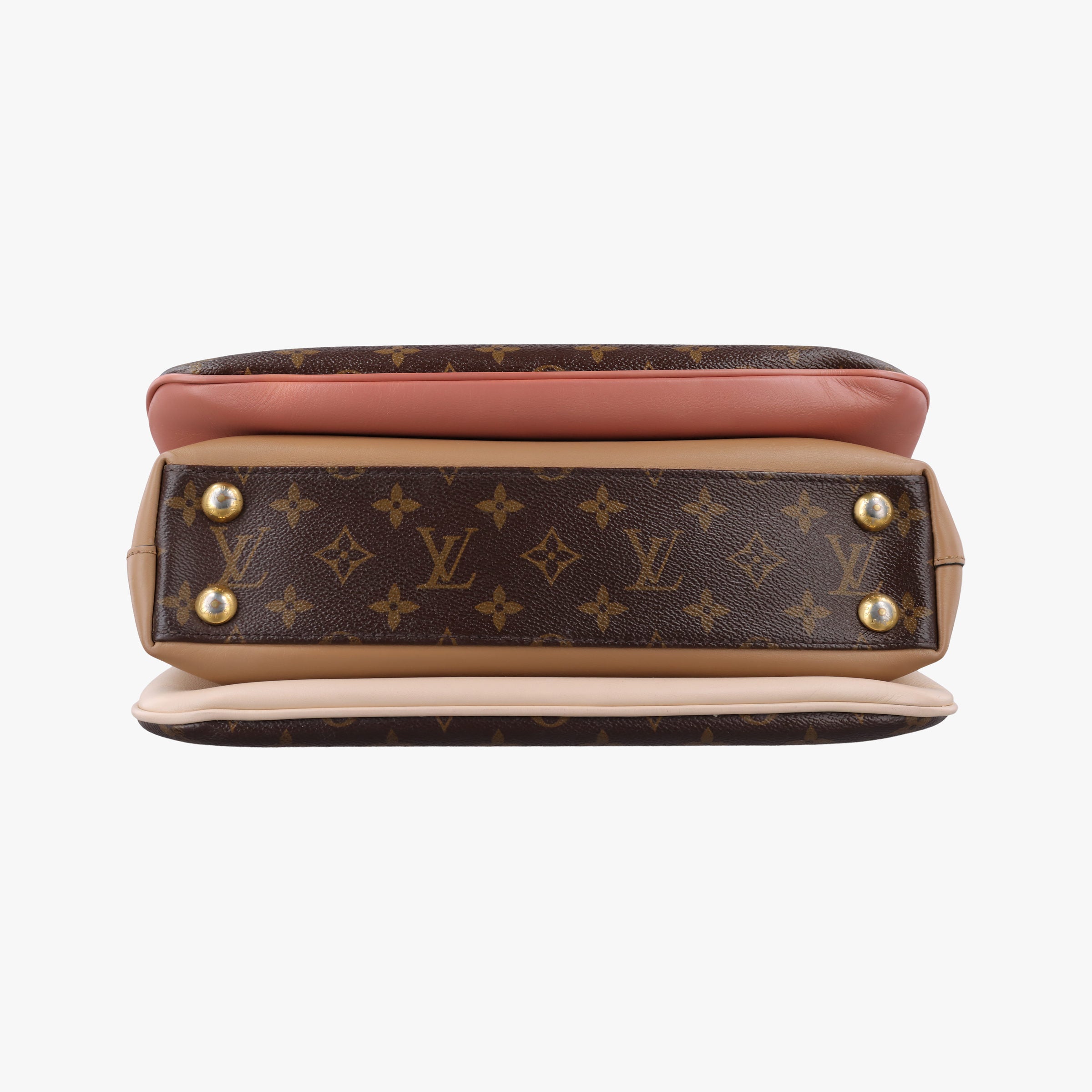 Pre-owned Louis Vuitton Mille feuille Brown×multi Monogram canvas×calf leather M44255 handbag | stylenewstar