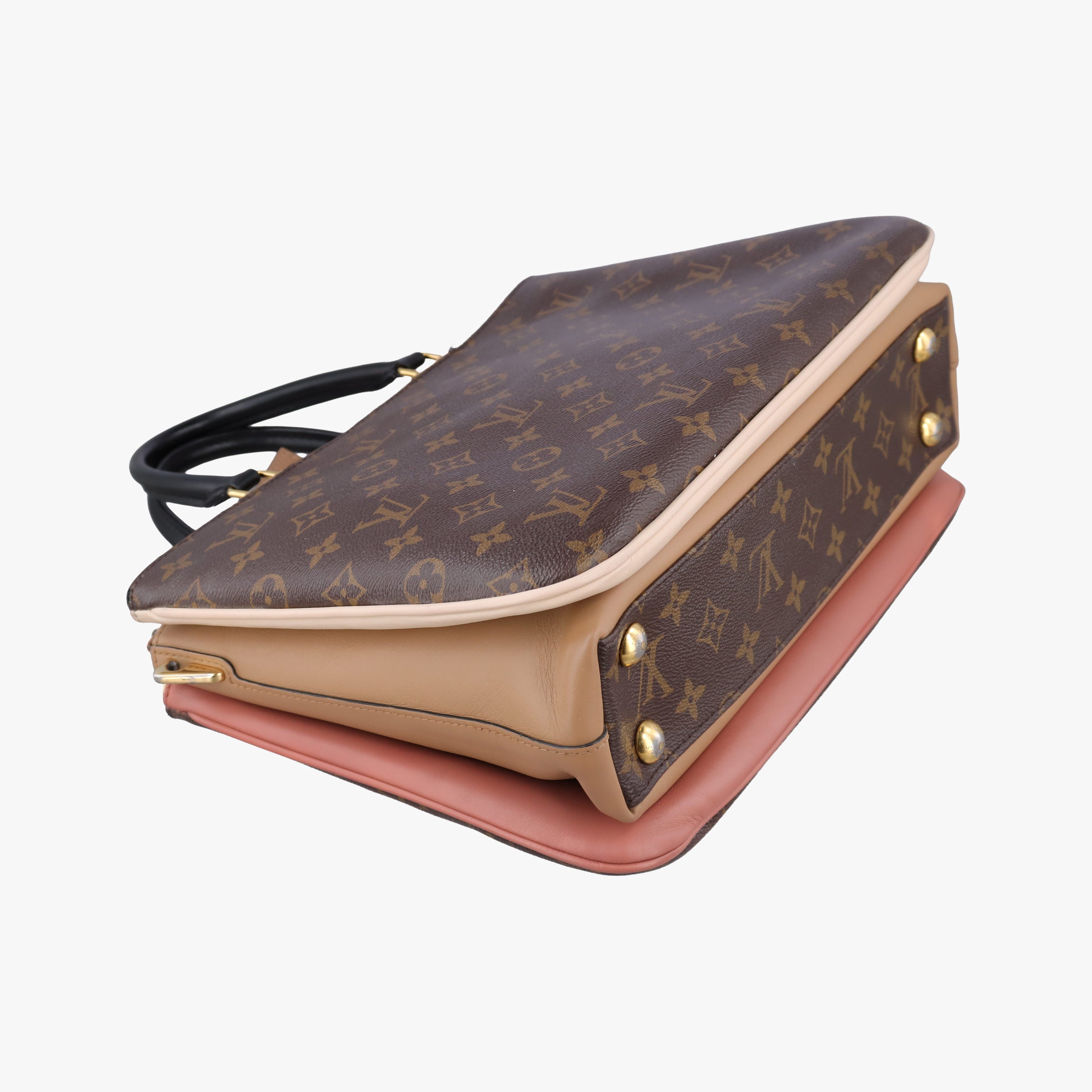 Pre-owned Louis Vuitton Mille feuille Brown×multi Monogram canvas×calf leather M44255 handbag | stylenewstar