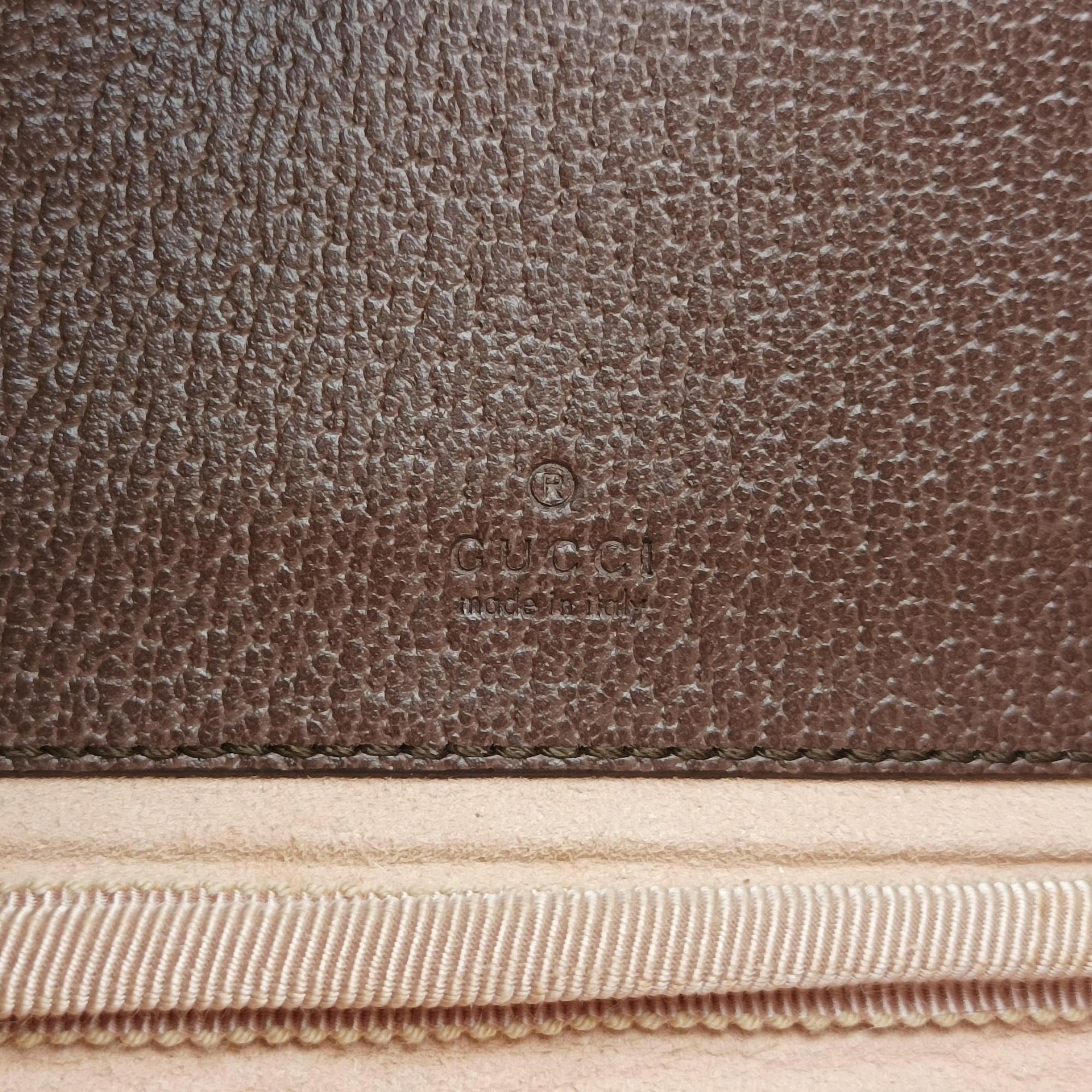 Secondhand Gucci Ophidia Beige×red×green PVC coated canvas×Leather 598664 shoulderbag | stylenewstar