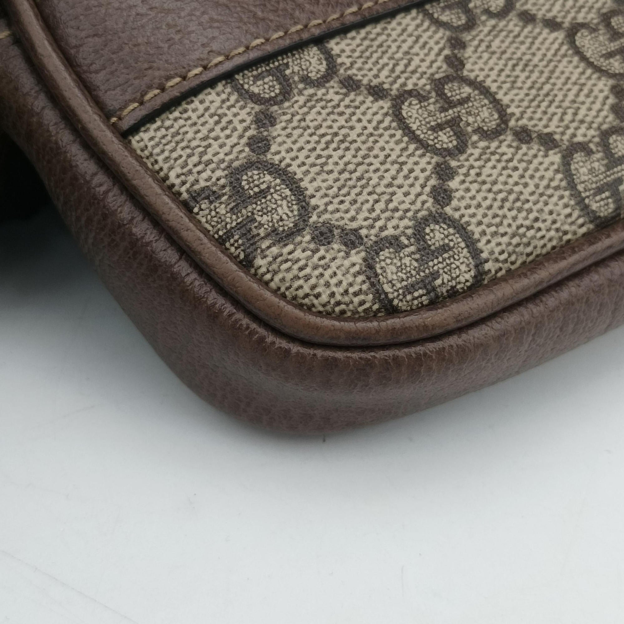 Secondhand Gucci Ophidia Beige×red×green PVC coated canvas×Leather 598664 shoulderbag | stylenewstar