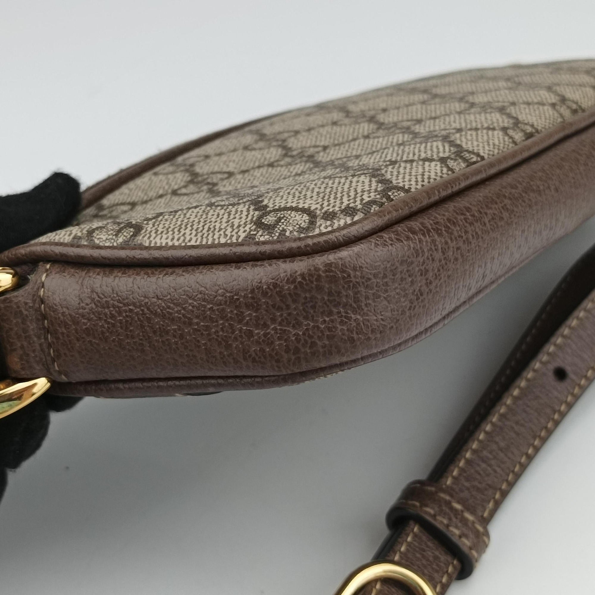 Secondhand Gucci Ophidia Beige×red×green PVC coated canvas×Leather 598664 shoulderbag | stylenewstar