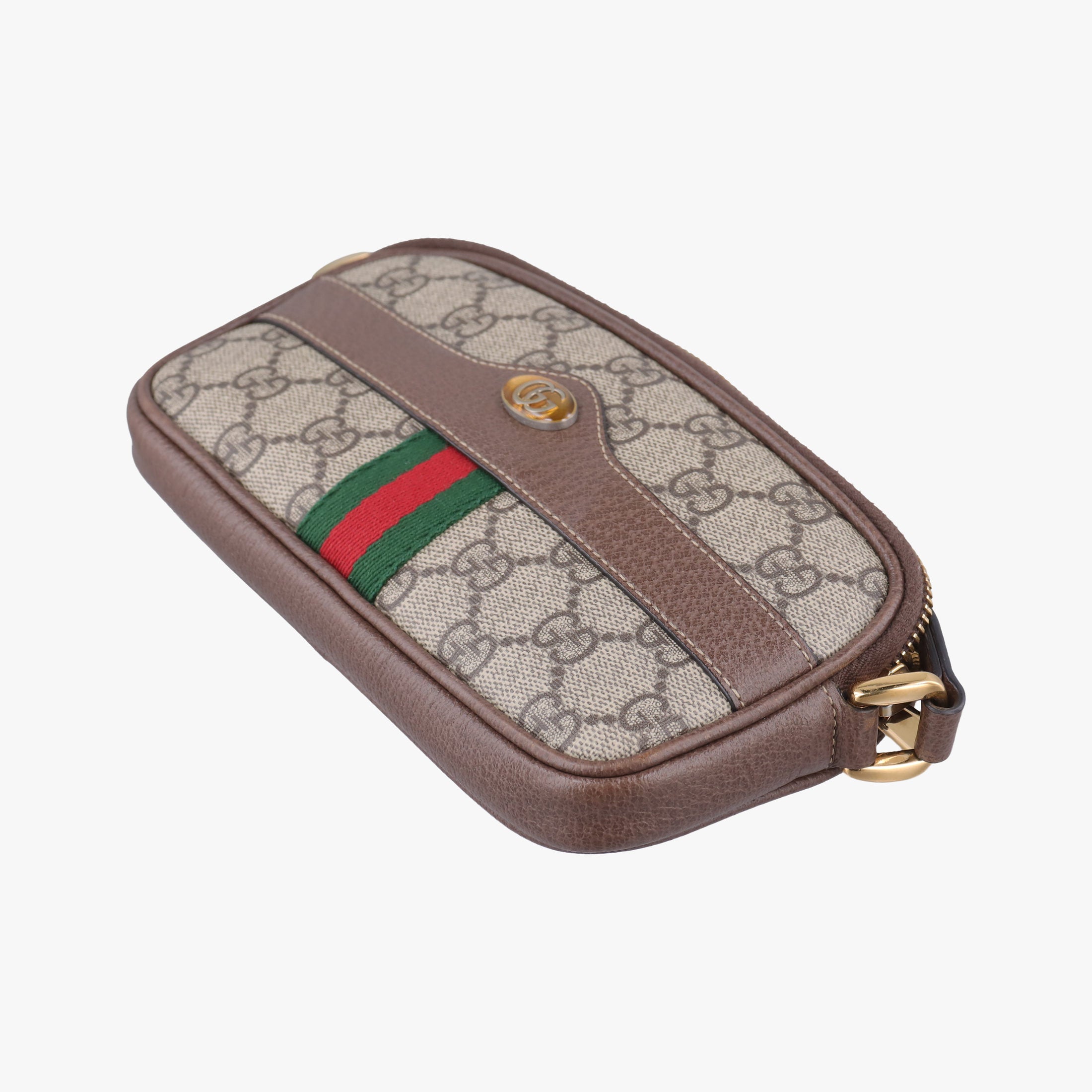 Secondhand Gucci Ophidia Beige×red×green PVC coated canvas×Leather 598664 shoulderbag | stylenewstar