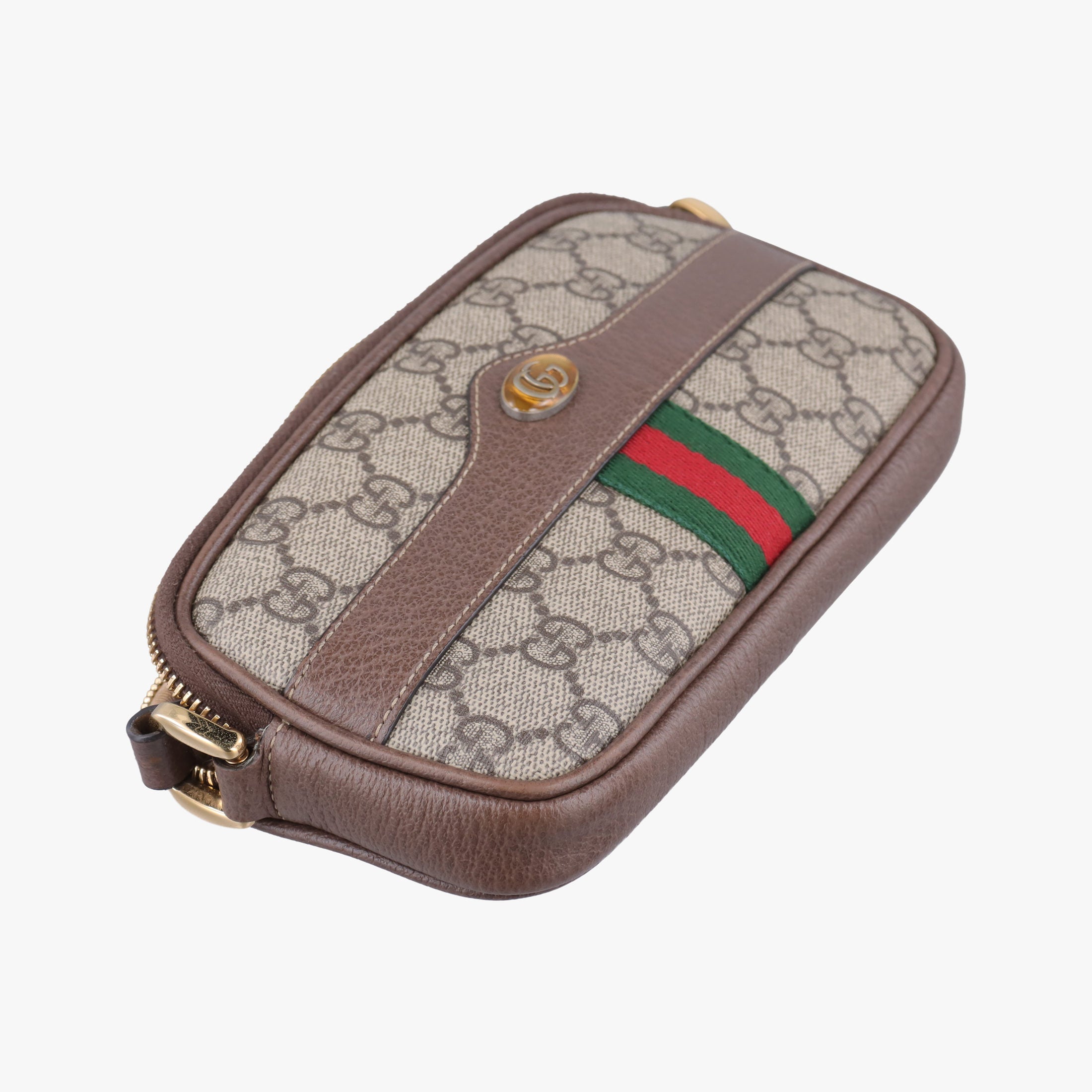 Secondhand Gucci Ophidia Beige×red×green PVC coated canvas×Leather 598664 shoulderbag | stylenewstar
