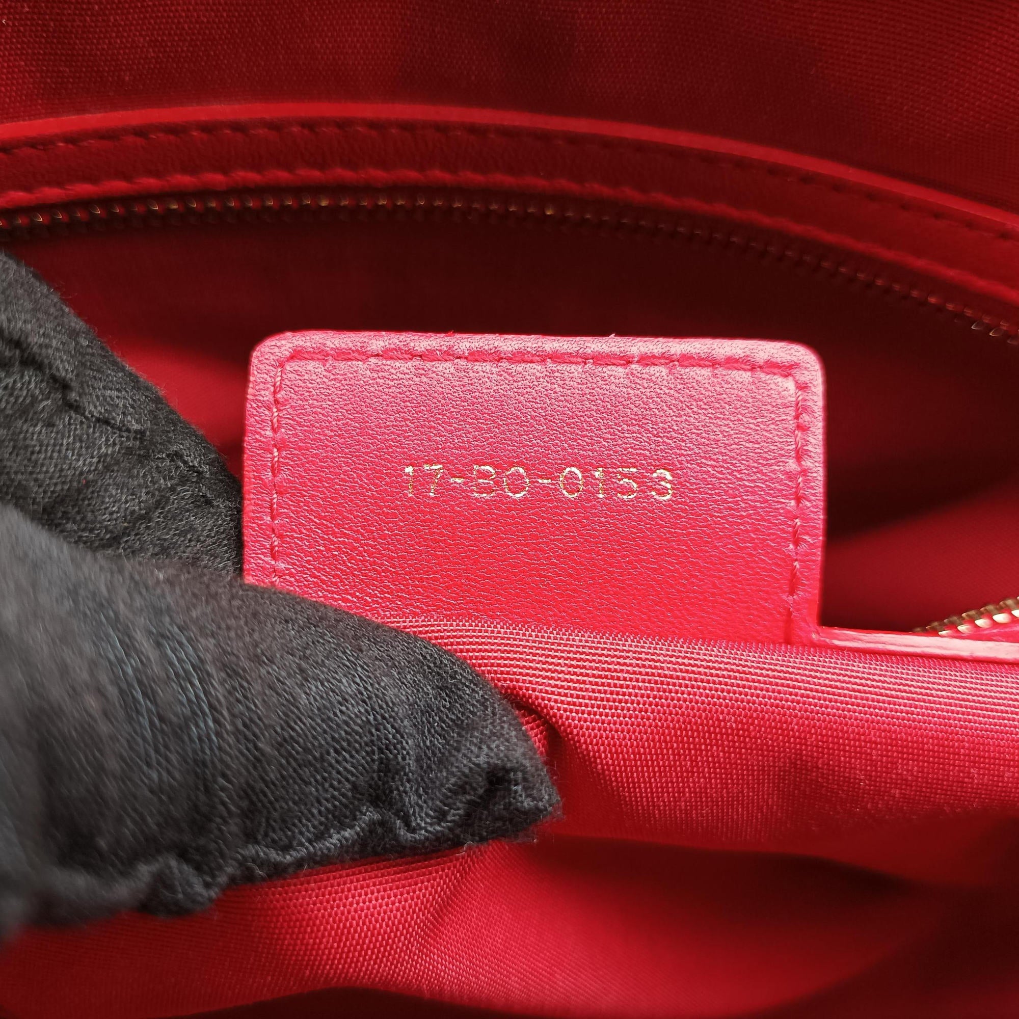 Pre-owned Christian Dior Cannage Dior Soft Shopping Red lambskin  handbag | stylenewstar