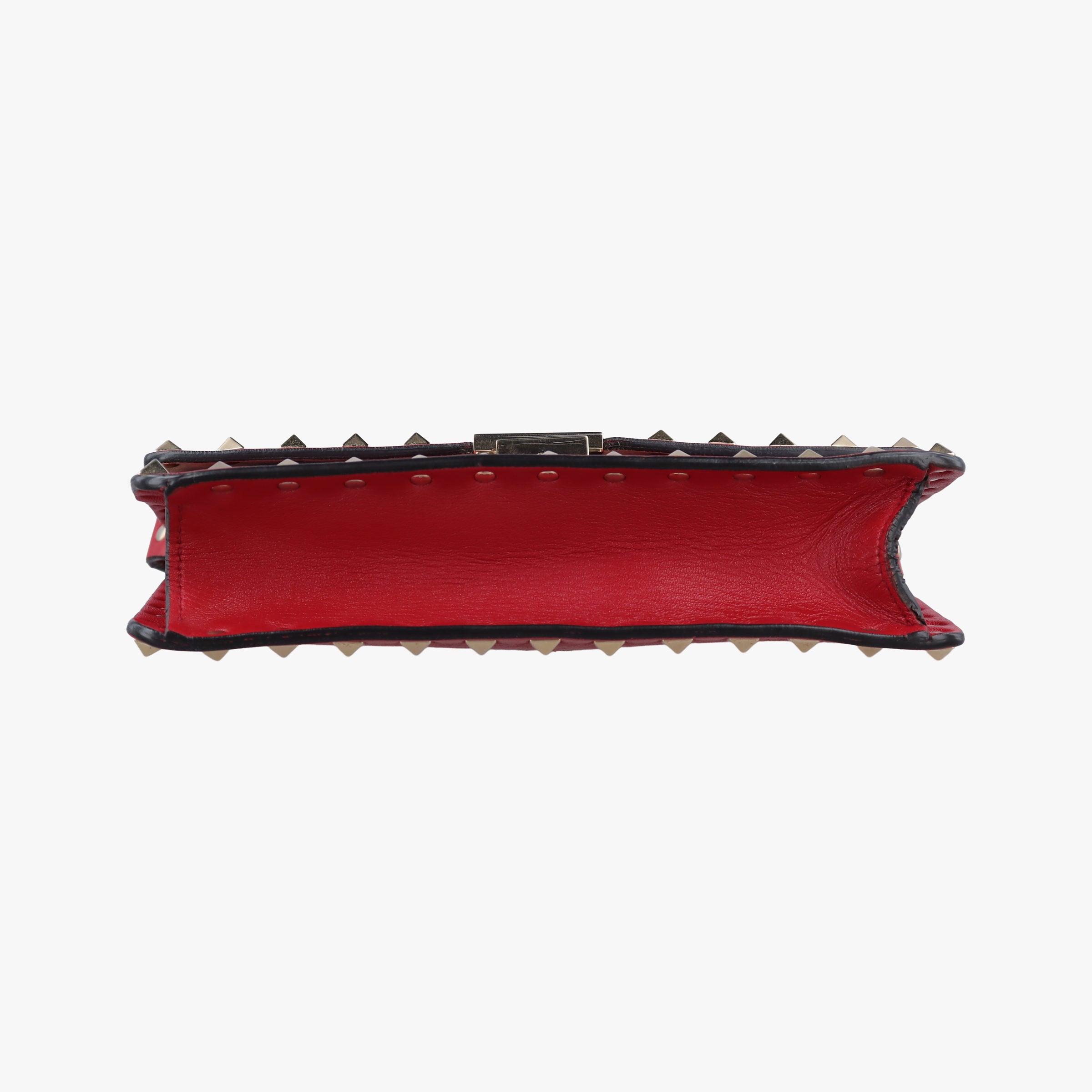 Pre-owned Valentino ROCKSTUD Red Leather  shoulderbag | stylenewstar