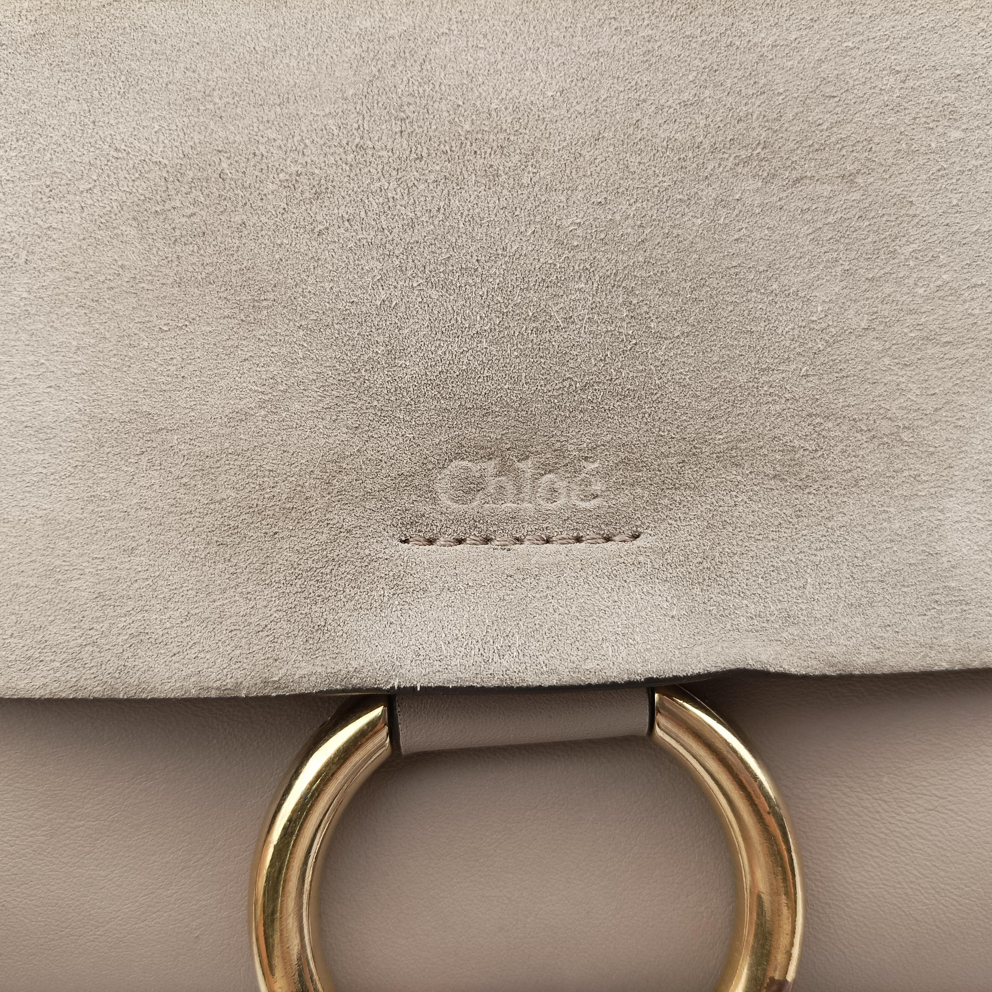 Vintage Chloe FAYE Beige Suede × leather  shoulderbag | stylenewstar