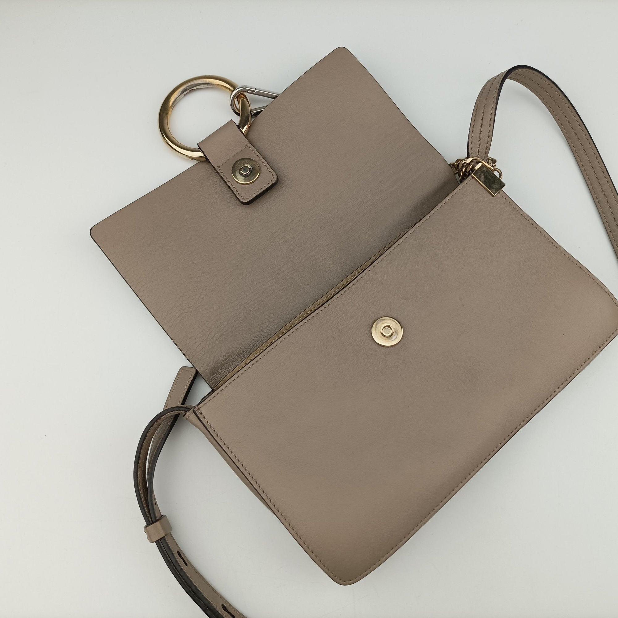 Vintage Chloe FAYE Beige Suede × leather  shoulderbag | stylenewstar