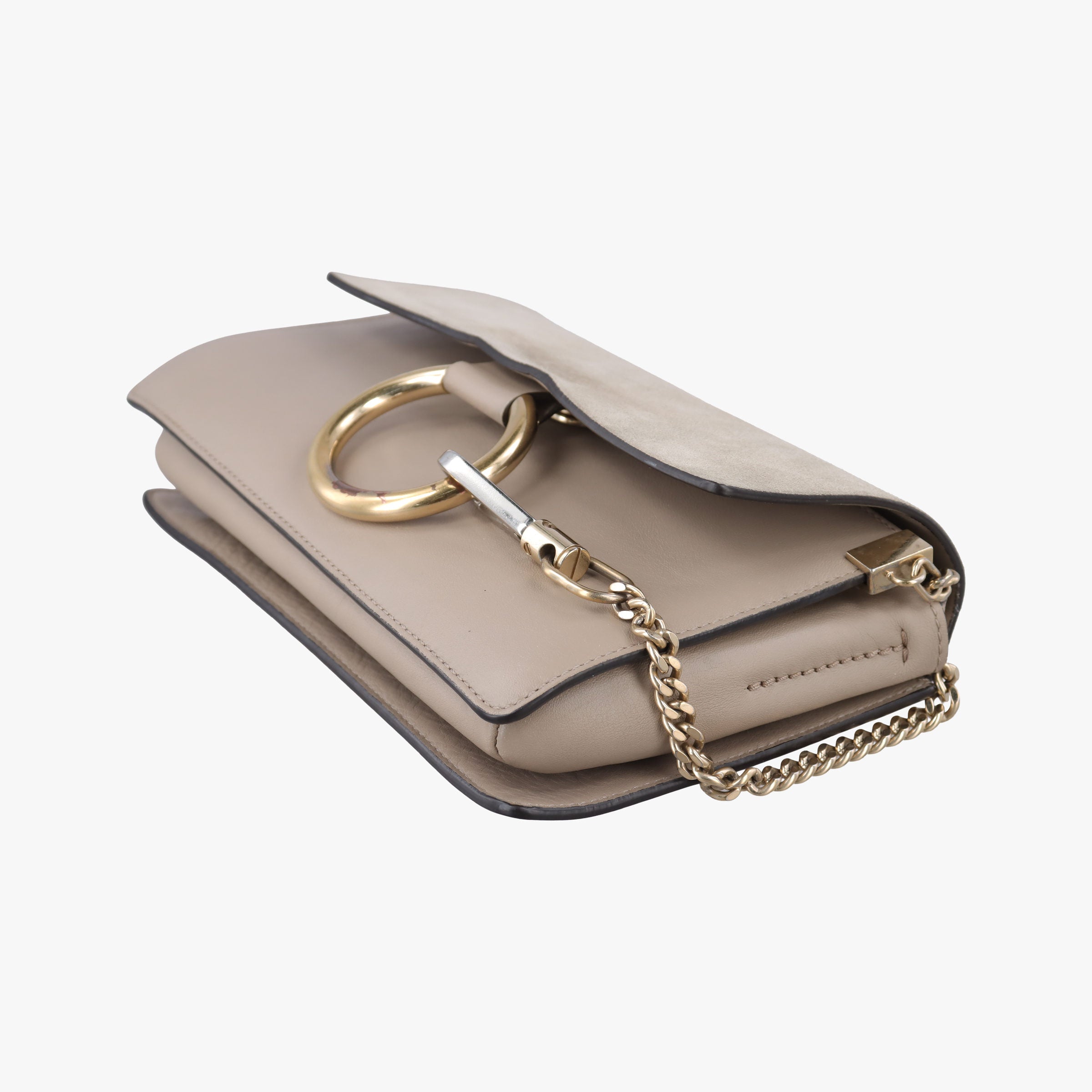 Vintage Chloe FAYE Beige Suede × leather  shoulderbag | stylenewstar