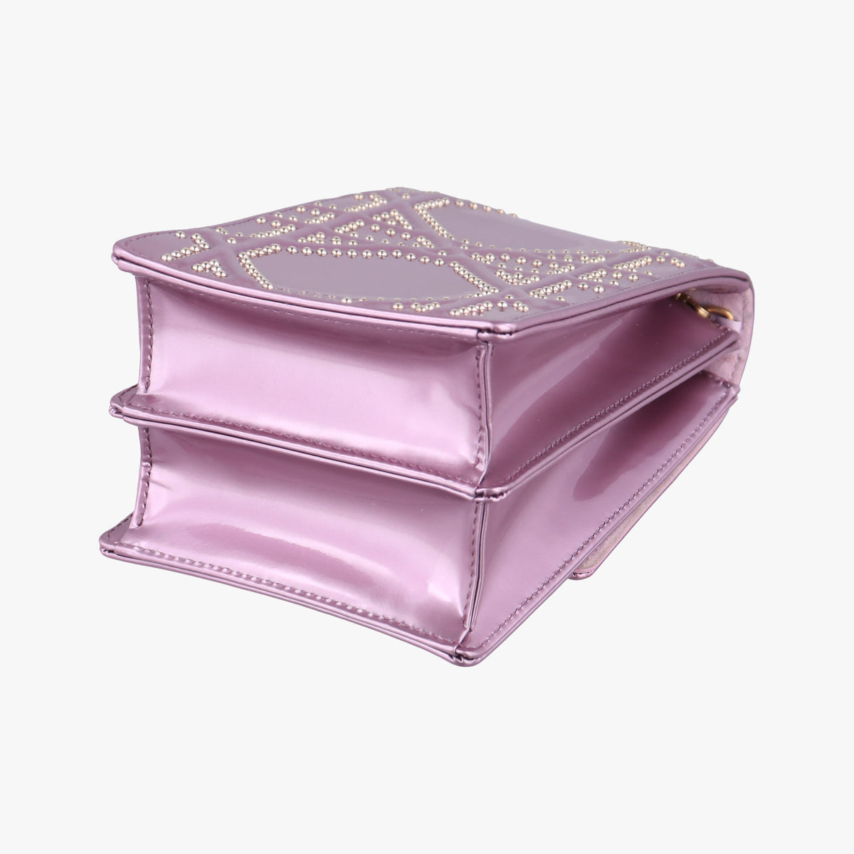 Pre-owned Christian Dior Diorama Pink Patent  shoulderbag | stylenewstar
