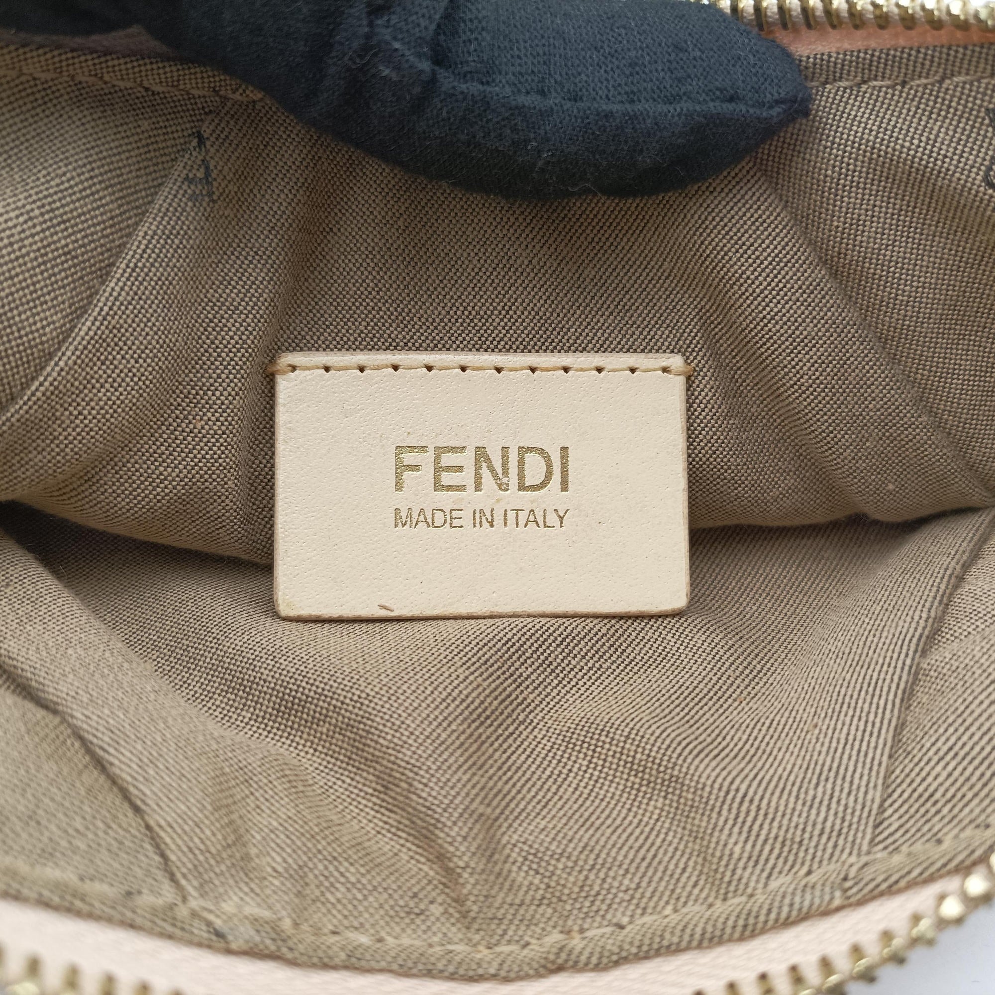 Vintage Fendi Zucchino Studded Pink canvas 8BR594 handbag | stylenewstar