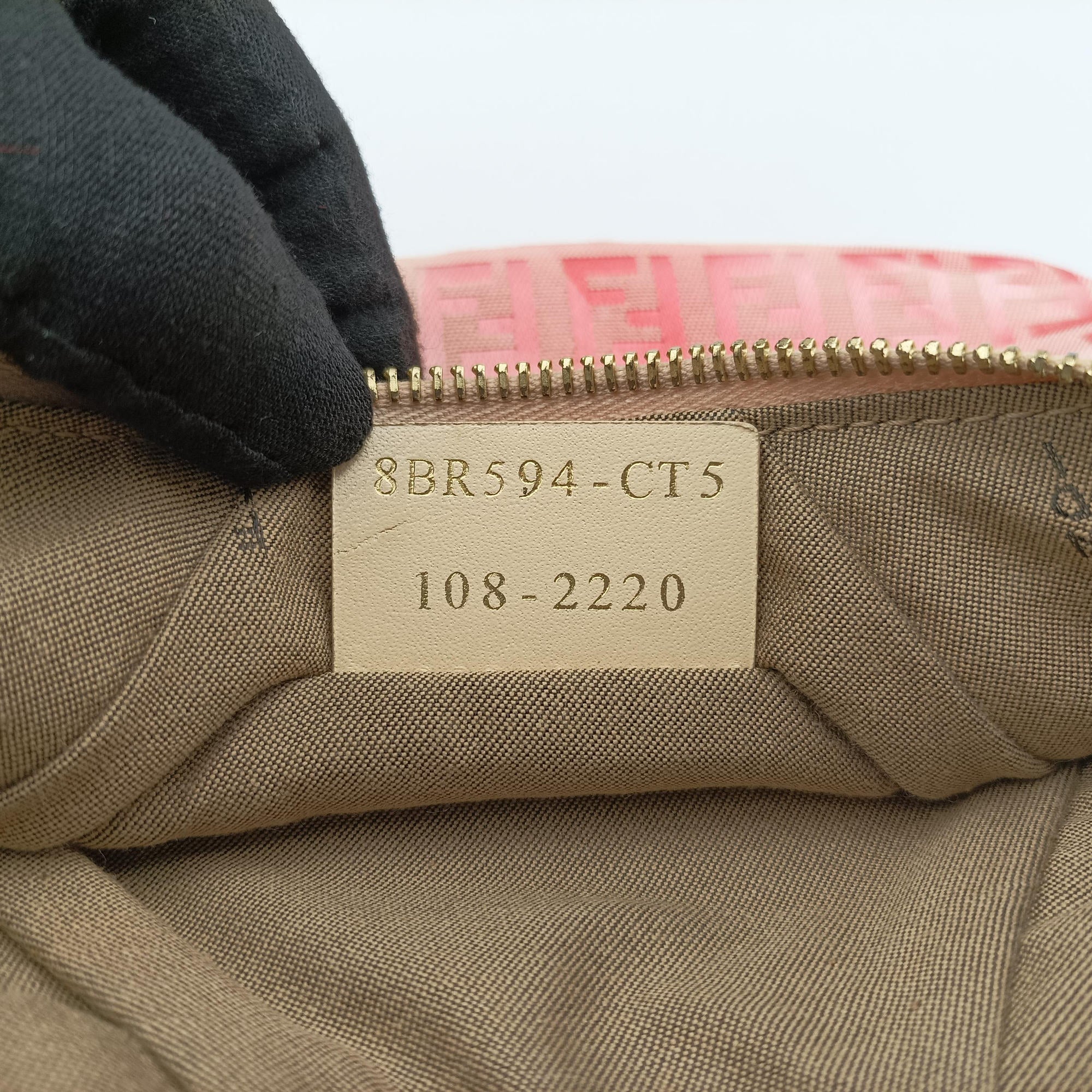 Vintage Fendi Zucchino Studded Pink canvas 8BR594 handbag | stylenewstar