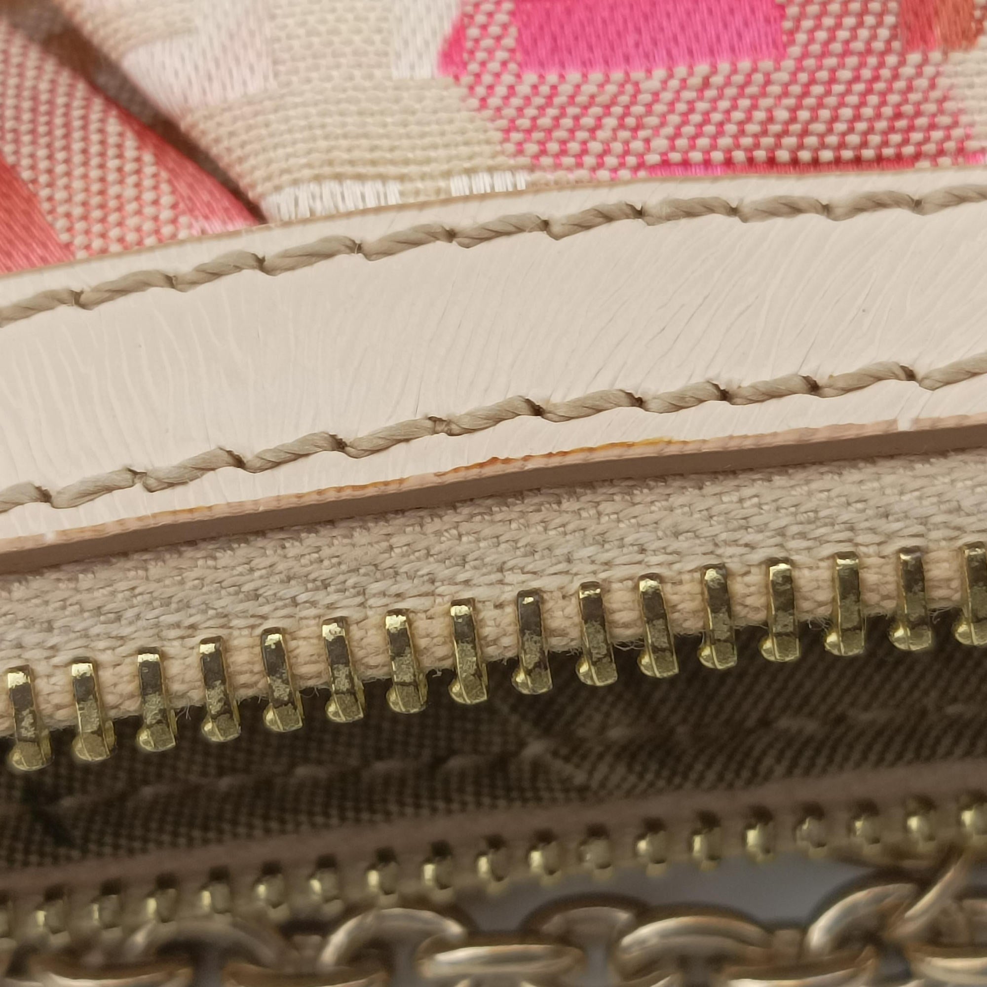 Vintage Fendi Zucchino Studded Pink canvas 8BR594 handbag | stylenewstar