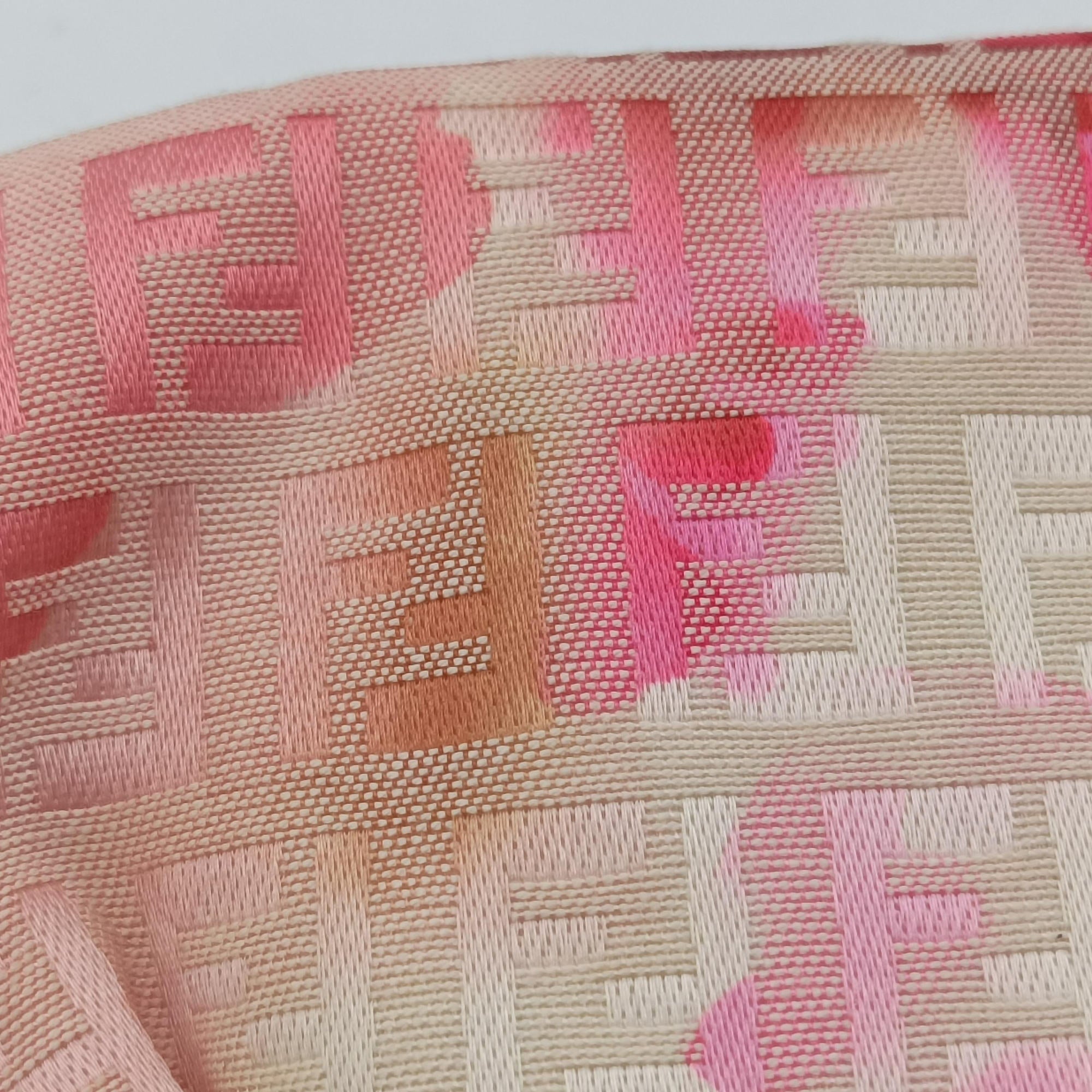 Vintage Fendi Zucchino Studded Pink canvas 8BR594 handbag | stylenewstar