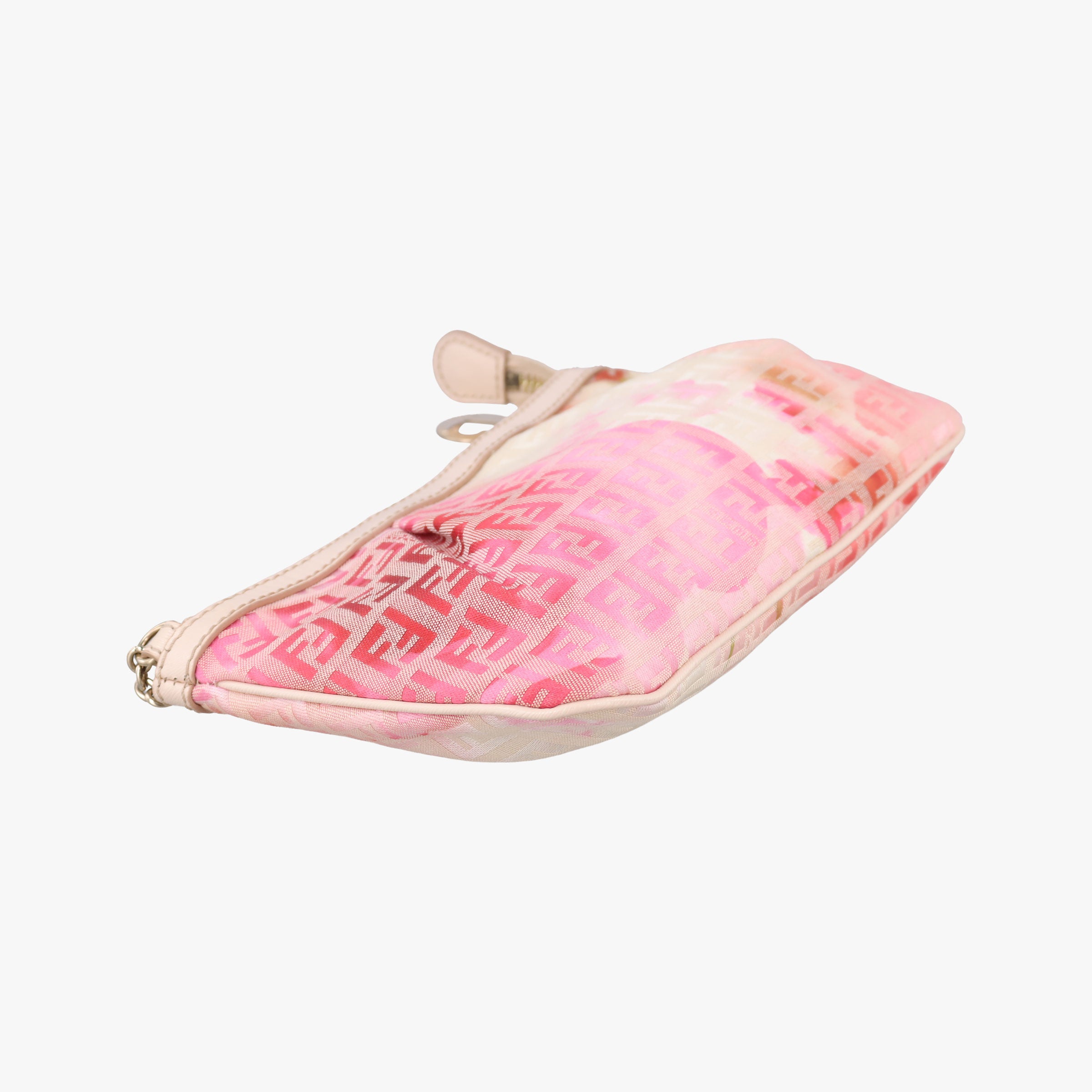 Vintage Fendi Zucchino Studded Pink canvas 8BR594 handbag | stylenewstar