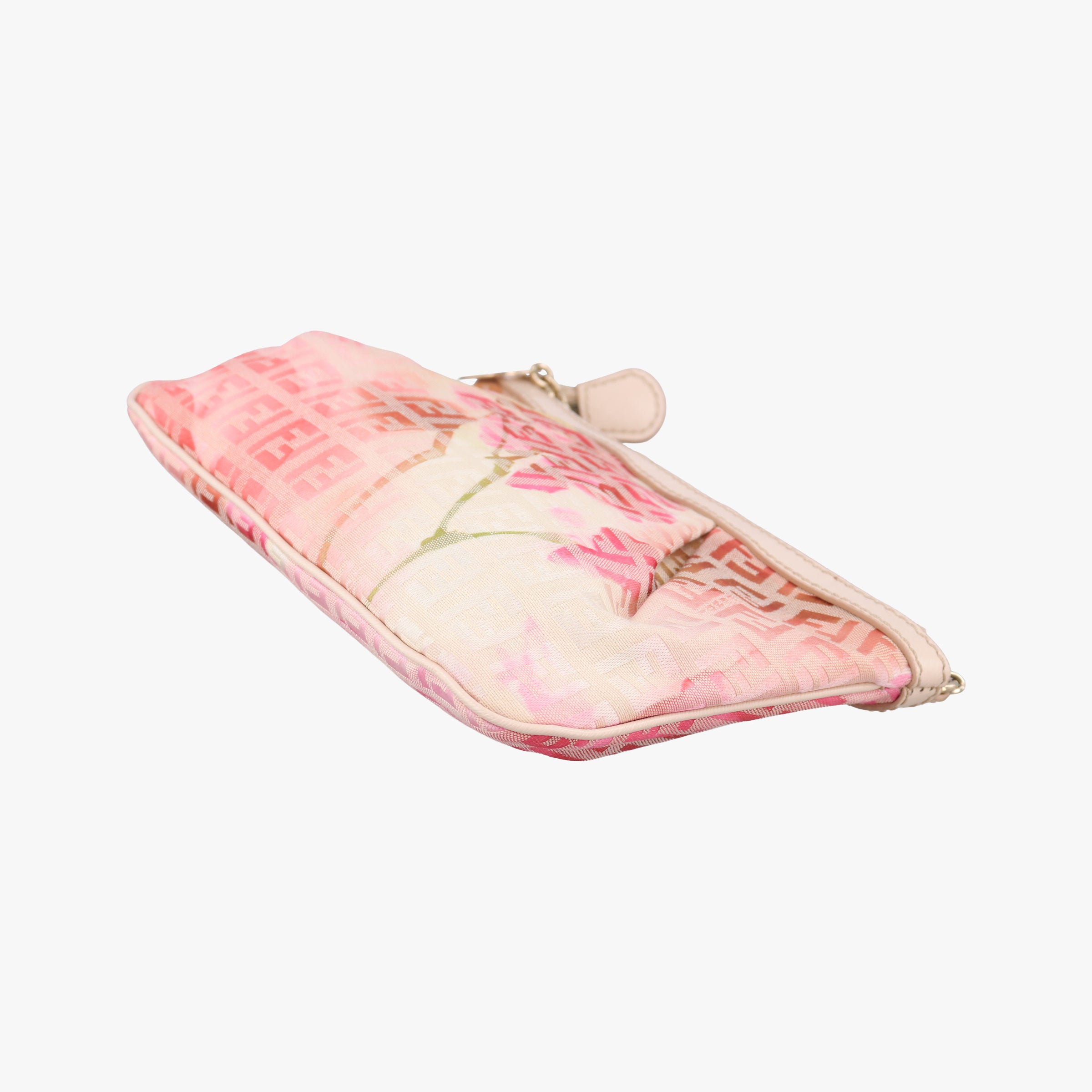 Vintage Fendi Zucchino Studded Pink canvas 8BR594 handbag | stylenewstar