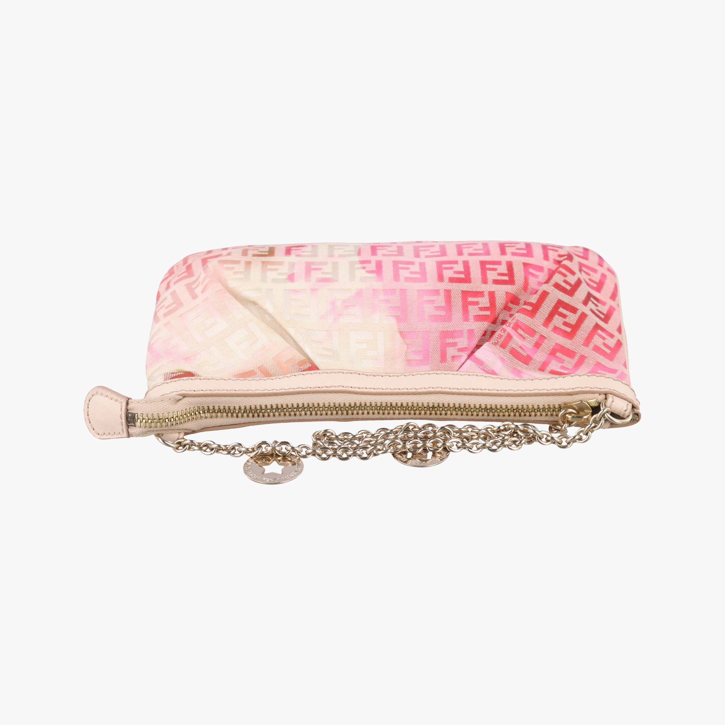 Vintage Fendi Zucchino Studded Pink canvas 8BR594 handbag | stylenewstar